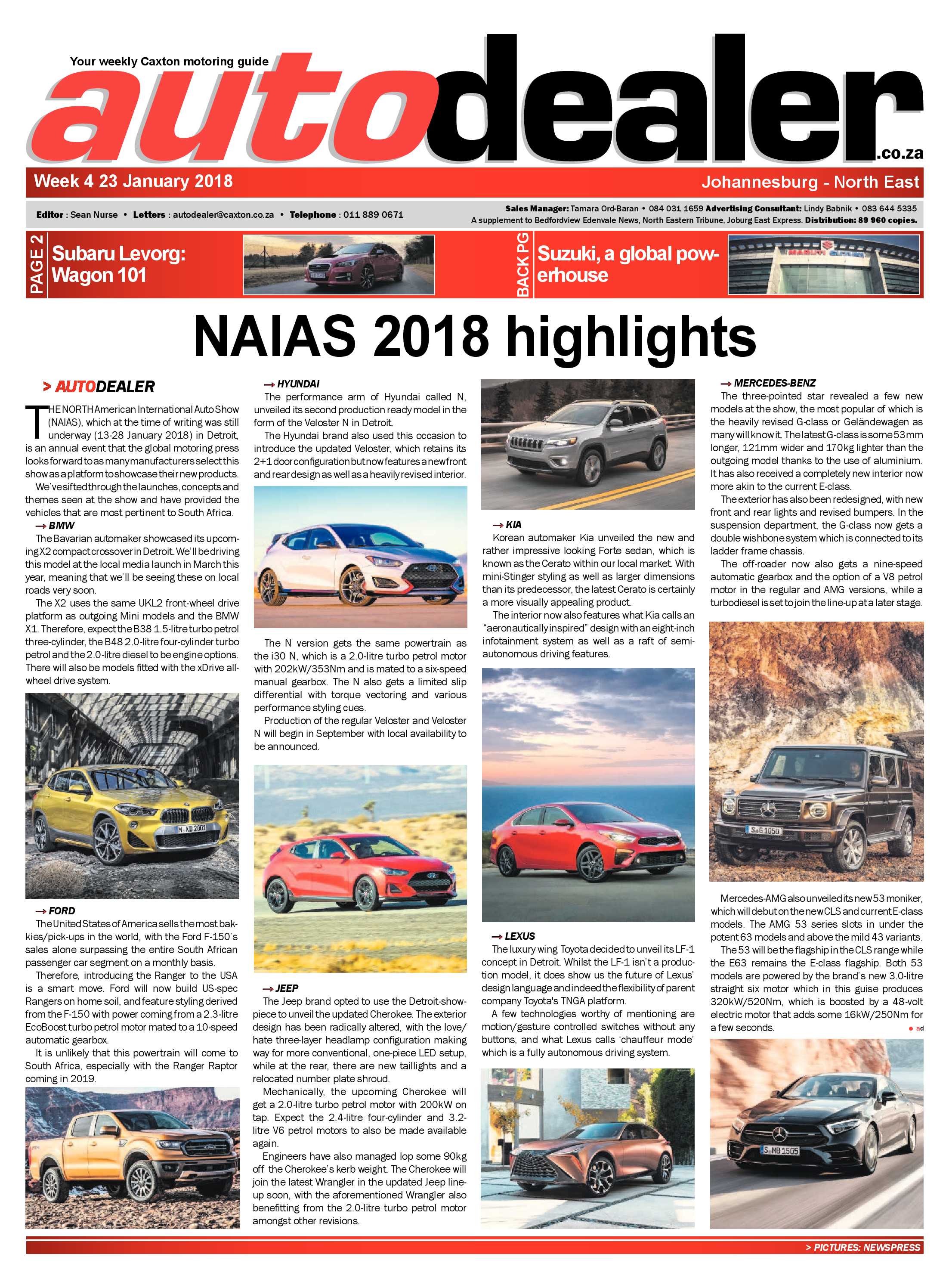 Autodealer North East 23 January, 2018 page 1
