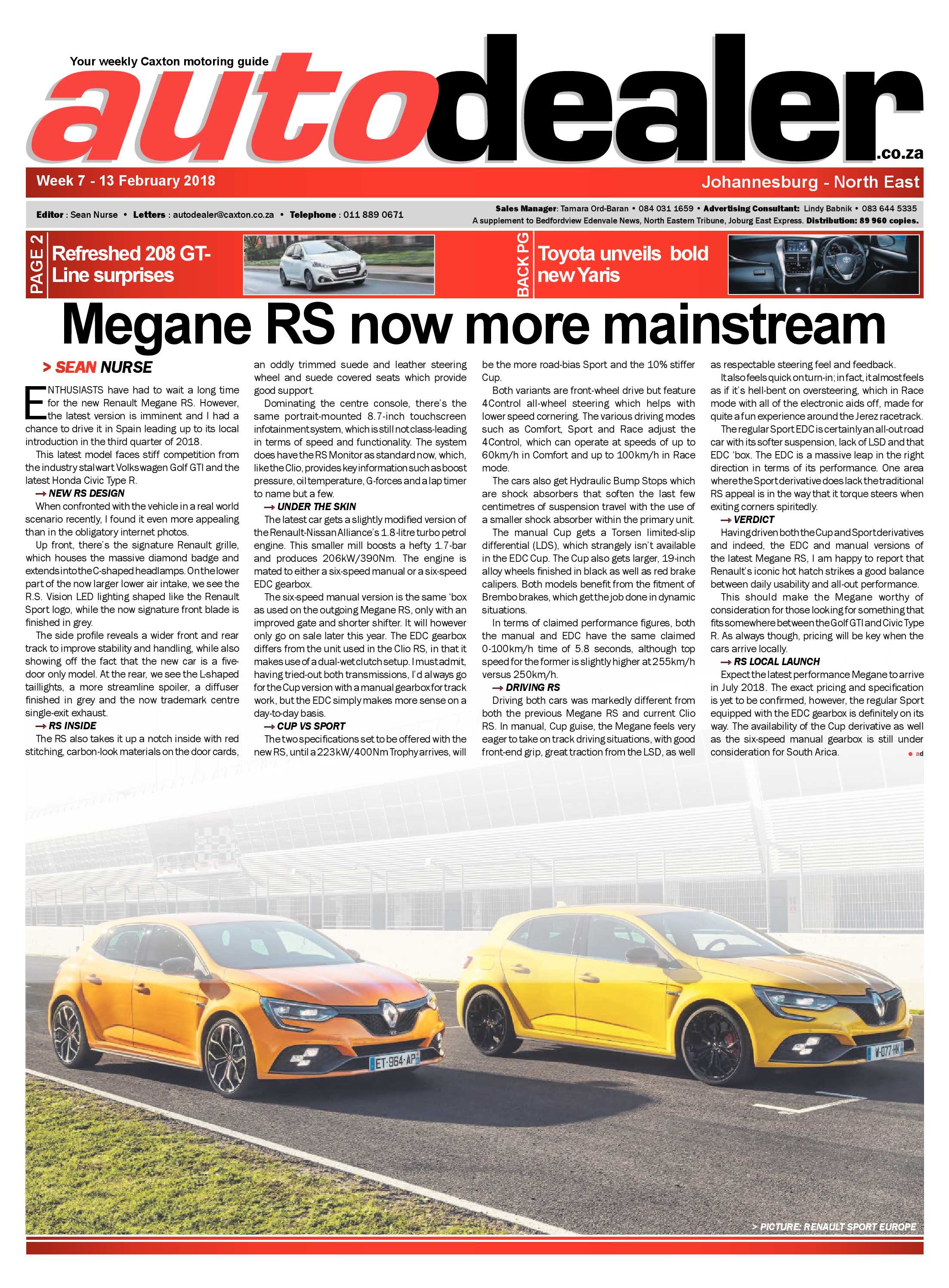 Autodealer North East 7-13 February, 2018 page 1