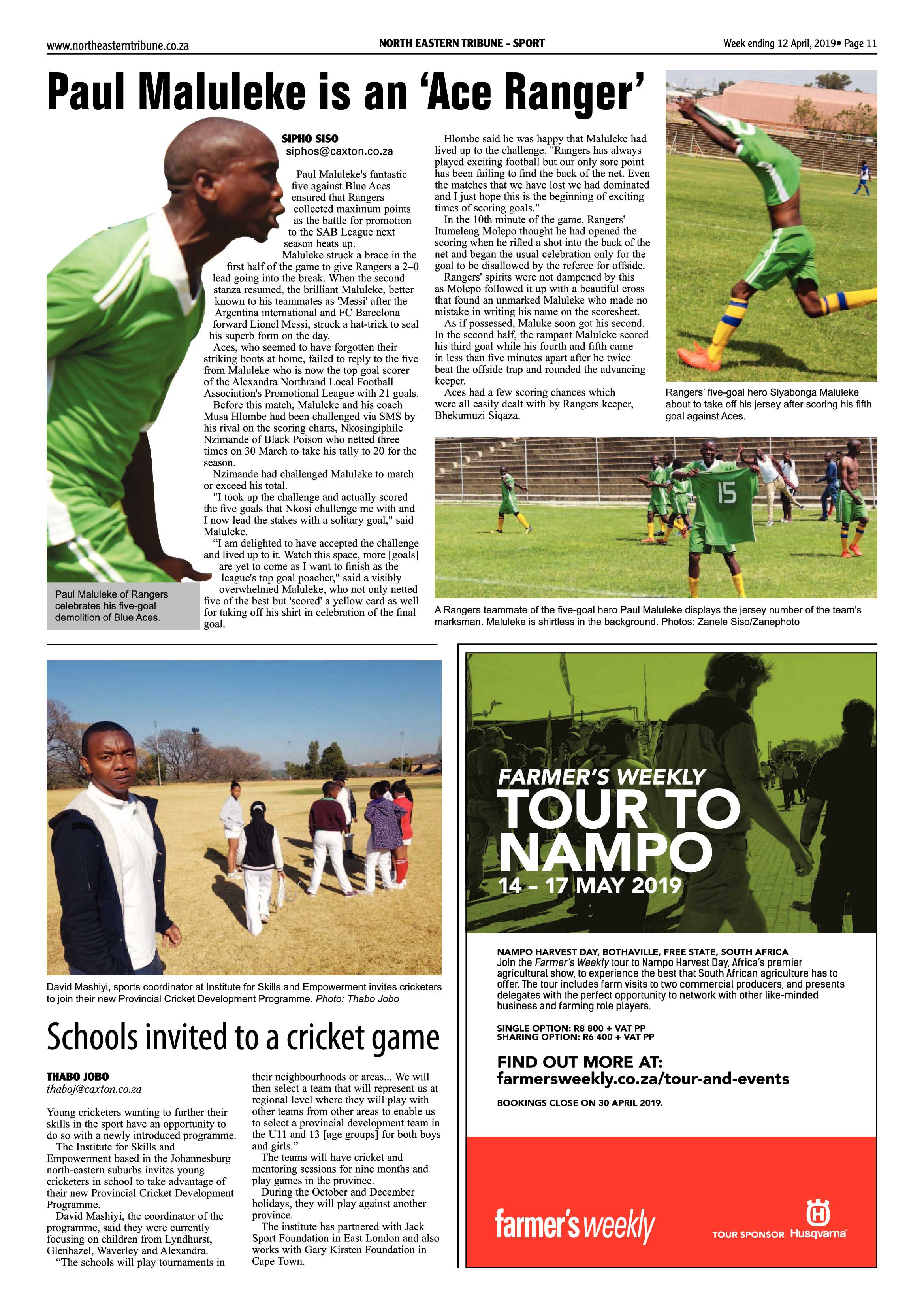 North Eastern Tribune 12 April, 2019 page 11
