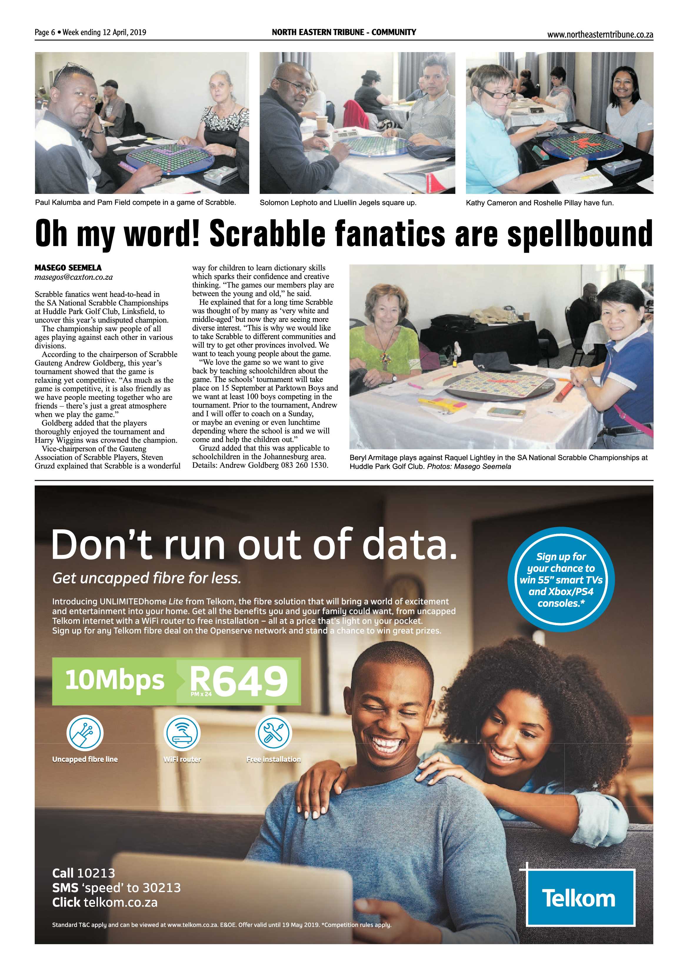North Eastern Tribune 12 April, 2019 page 6
