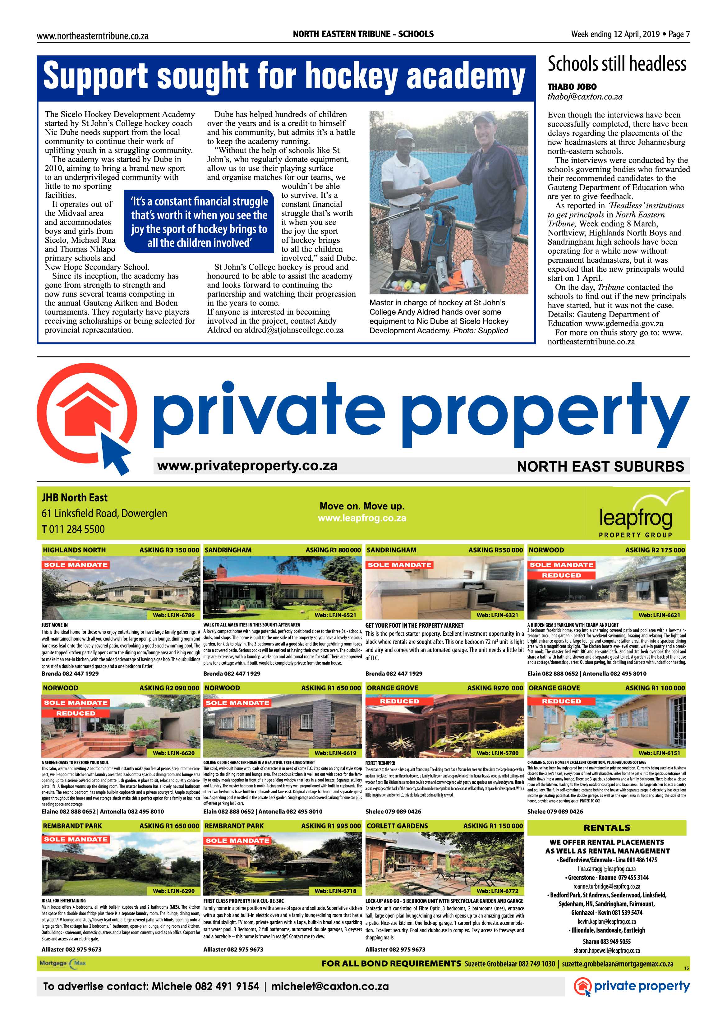 North Eastern Tribune 12 April, 2019 page 7