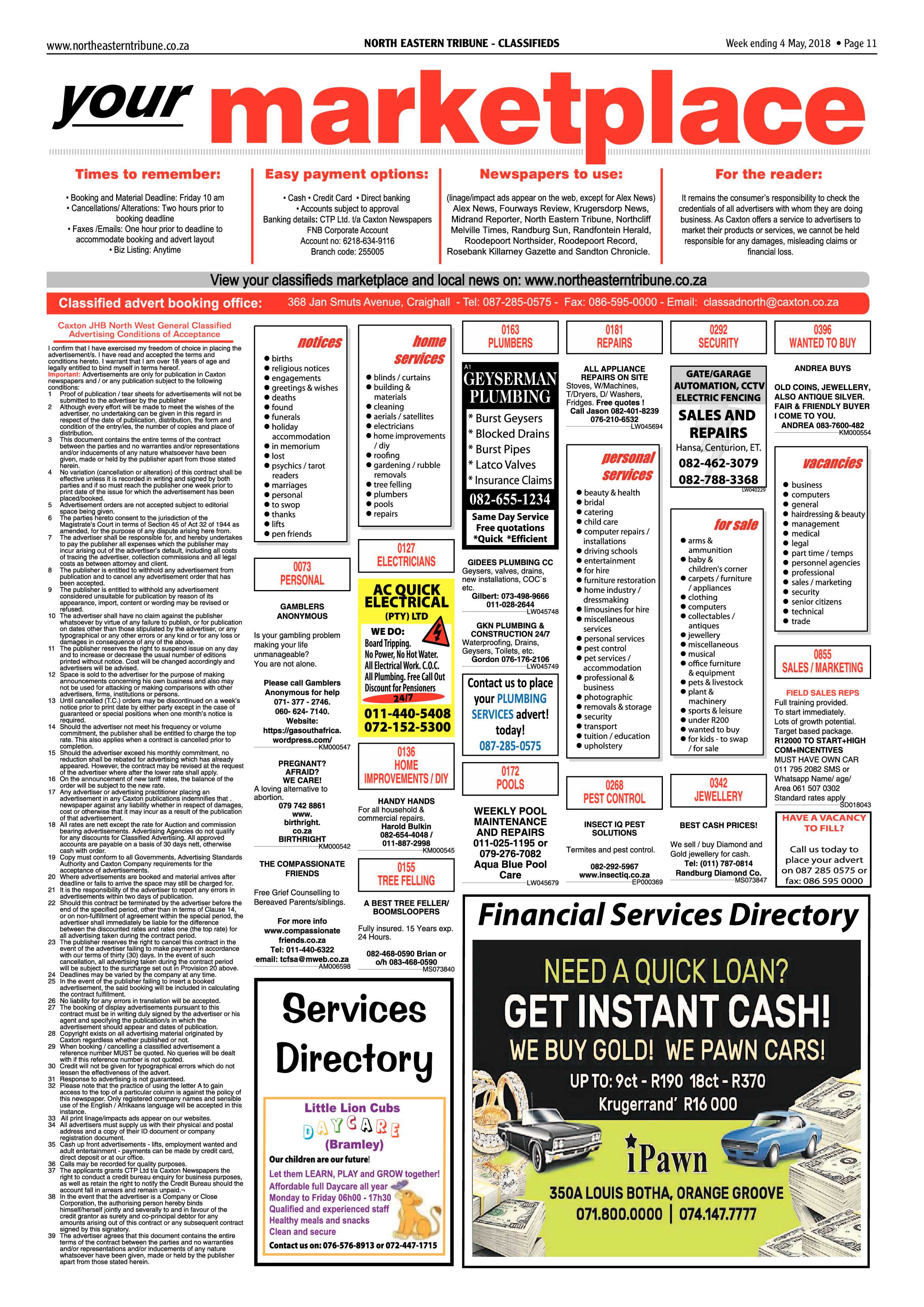 North Eastern Tribune 4 May 2018 page 11