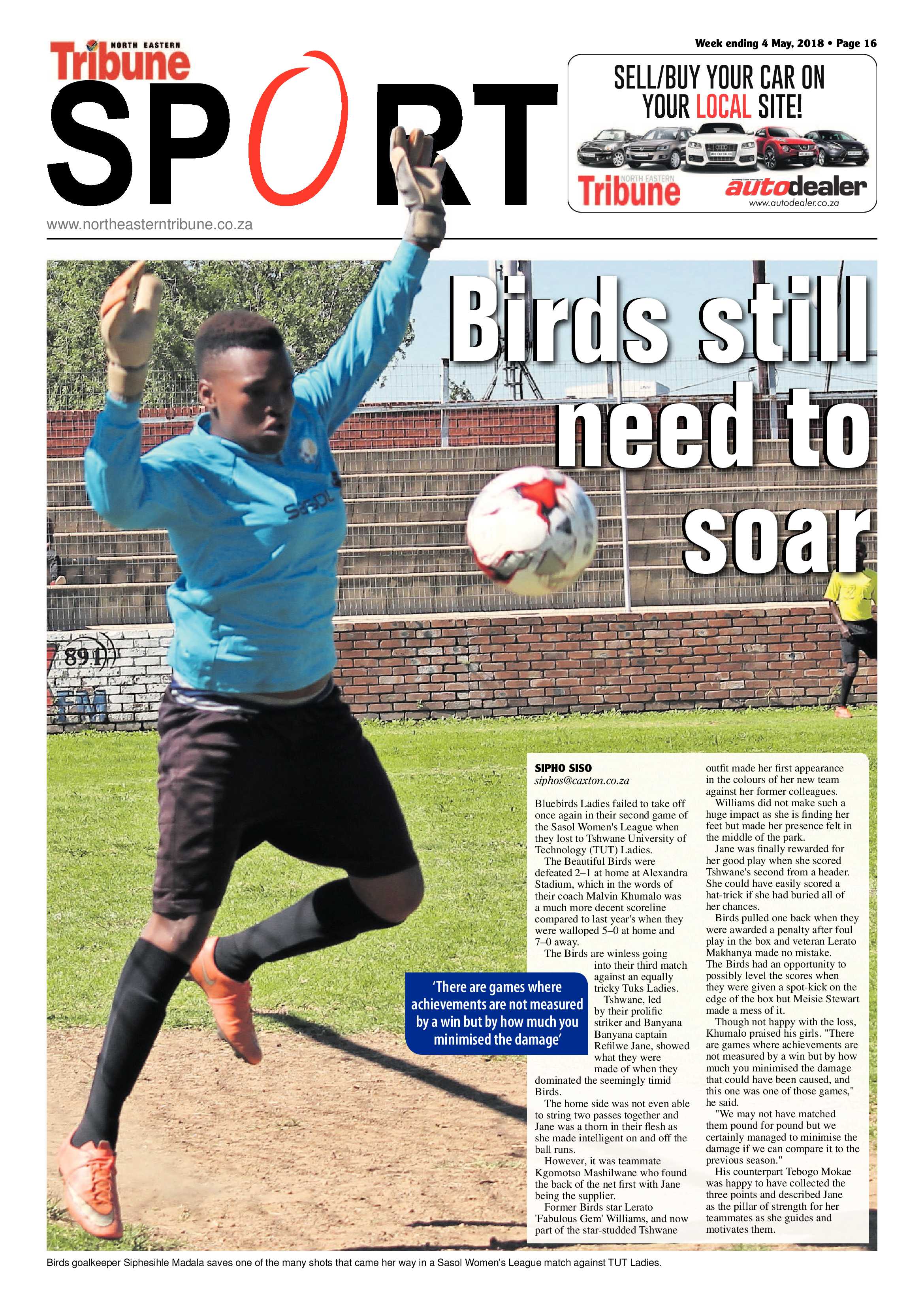 North Eastern Tribune 4 May 2018 page 16
