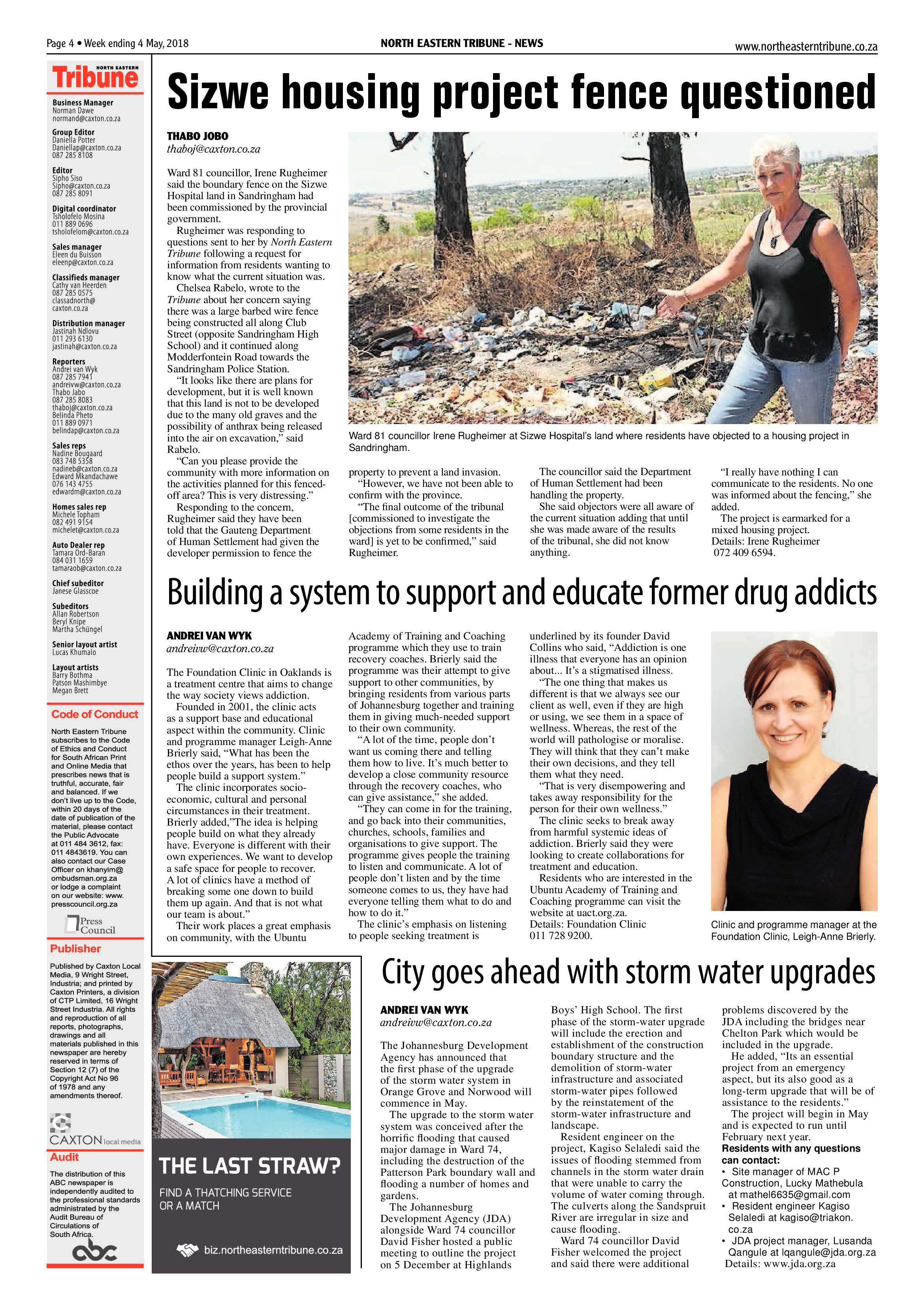 North Eastern Tribune 4 May 2018 page 4