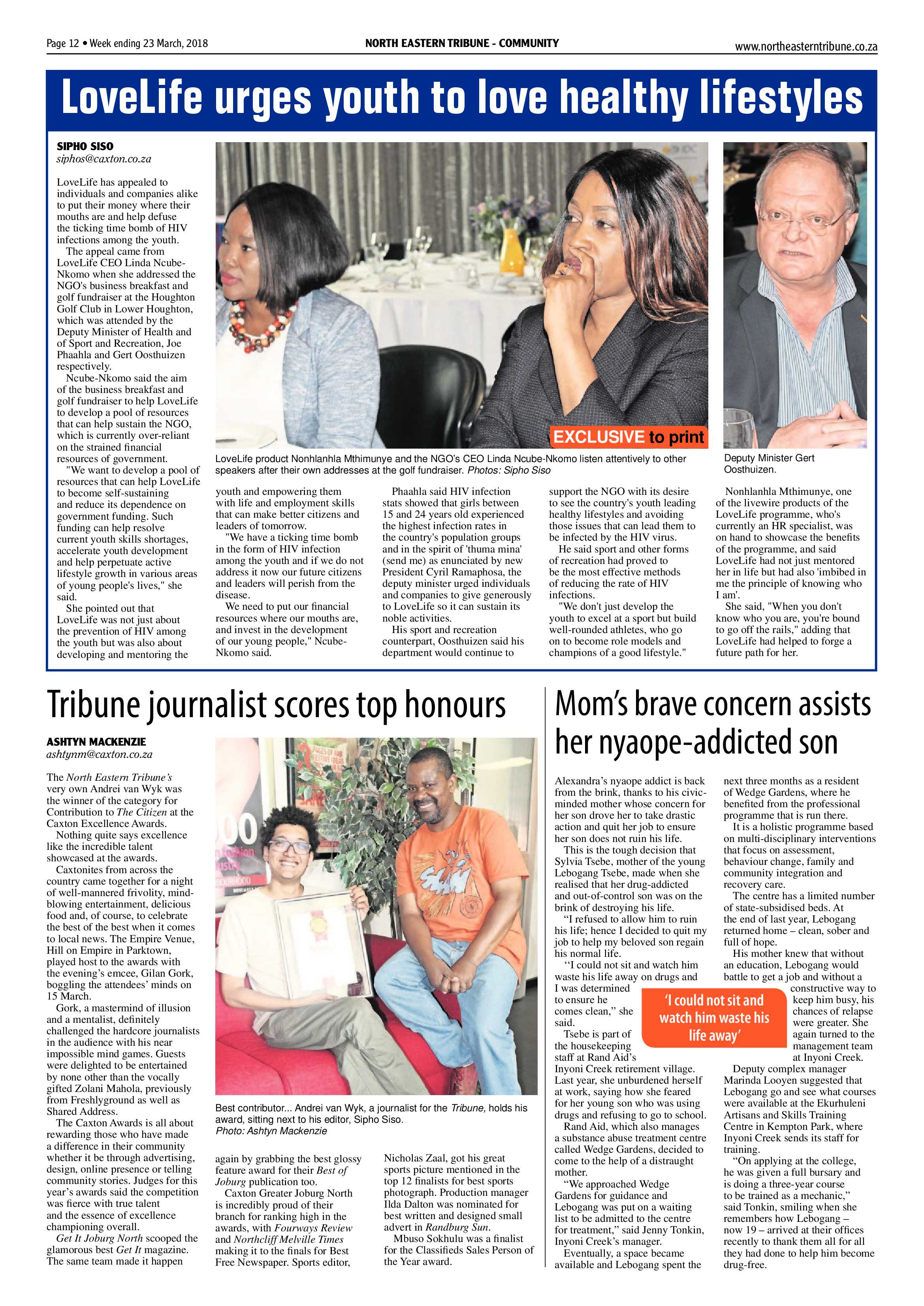 North Easter Tribune 23 March 2018 page 12