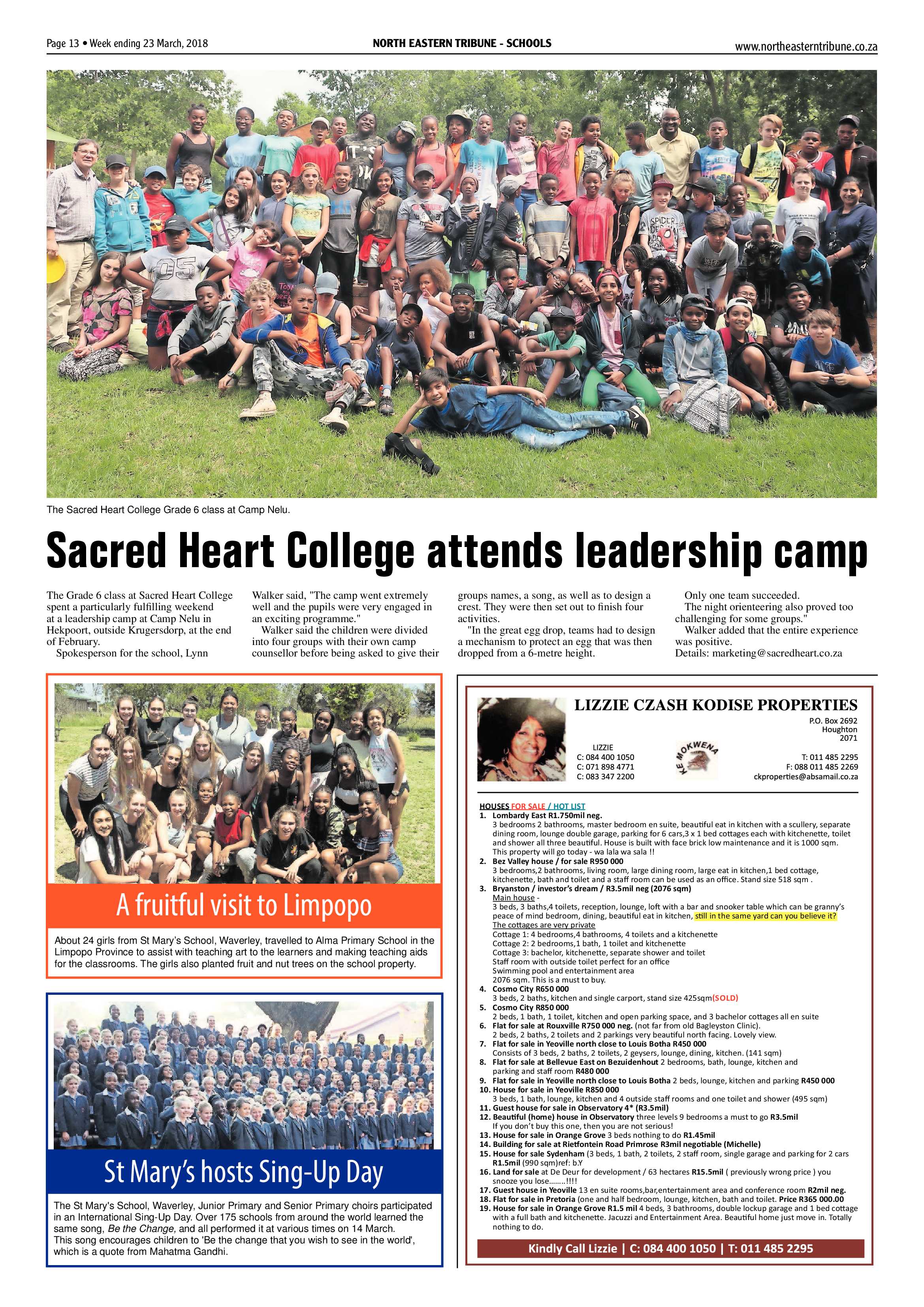 North Easter Tribune 23 March 2018 page 13