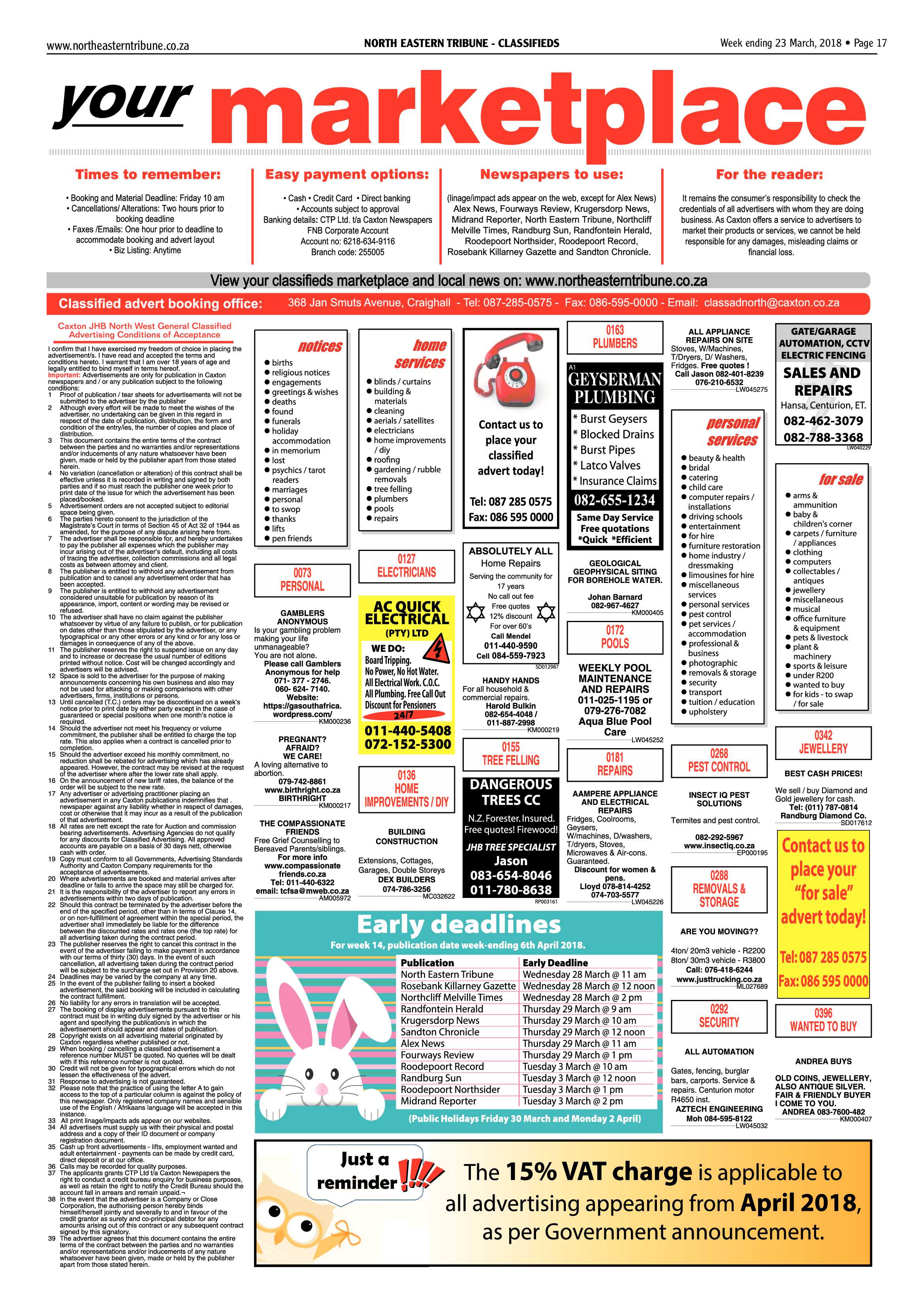 North Easter Tribune 23 March 2018 page 17