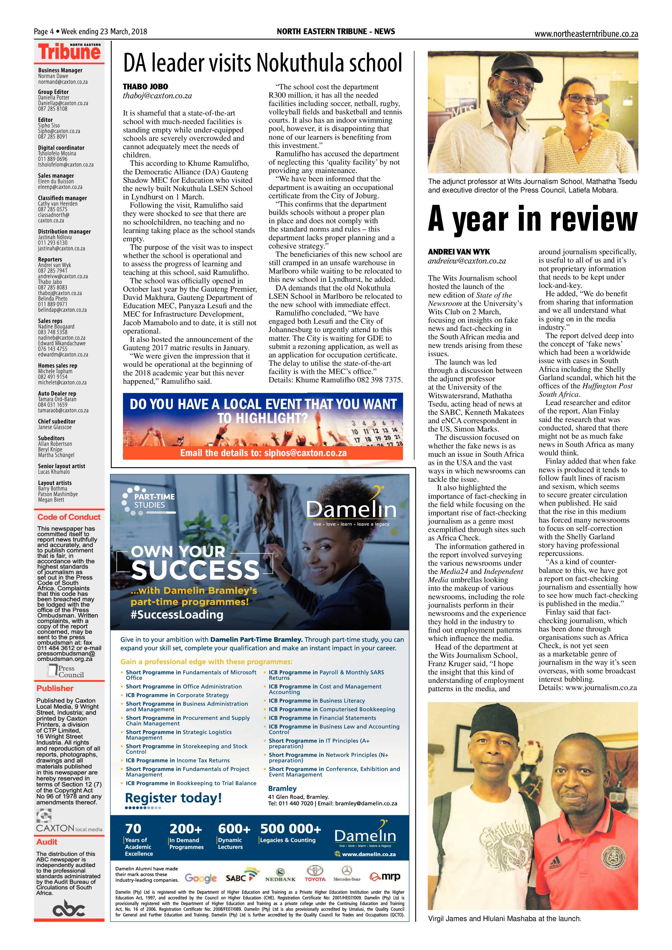 North Easter Tribune 23 March 2018 page 4