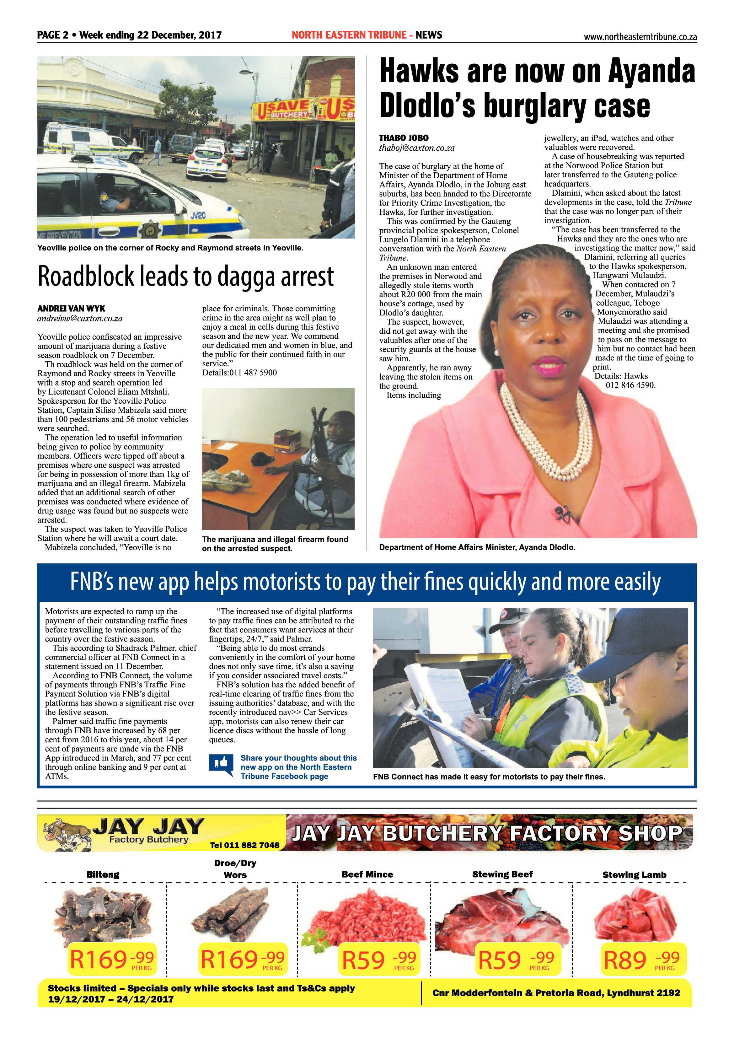 North Eastern Tribune 22 December, 2017 page 2