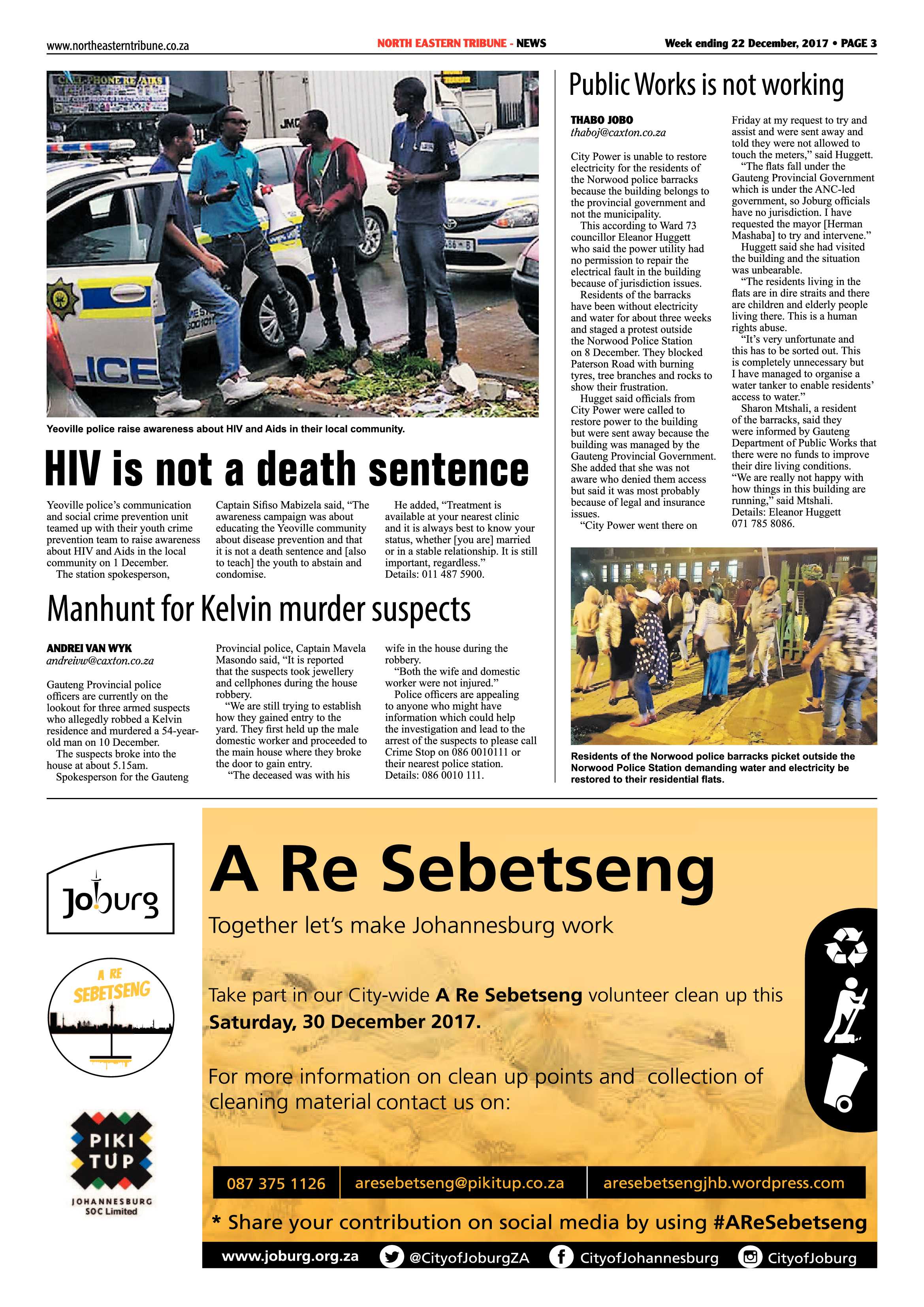 North Eastern Tribune 22 December, 2017 page 3