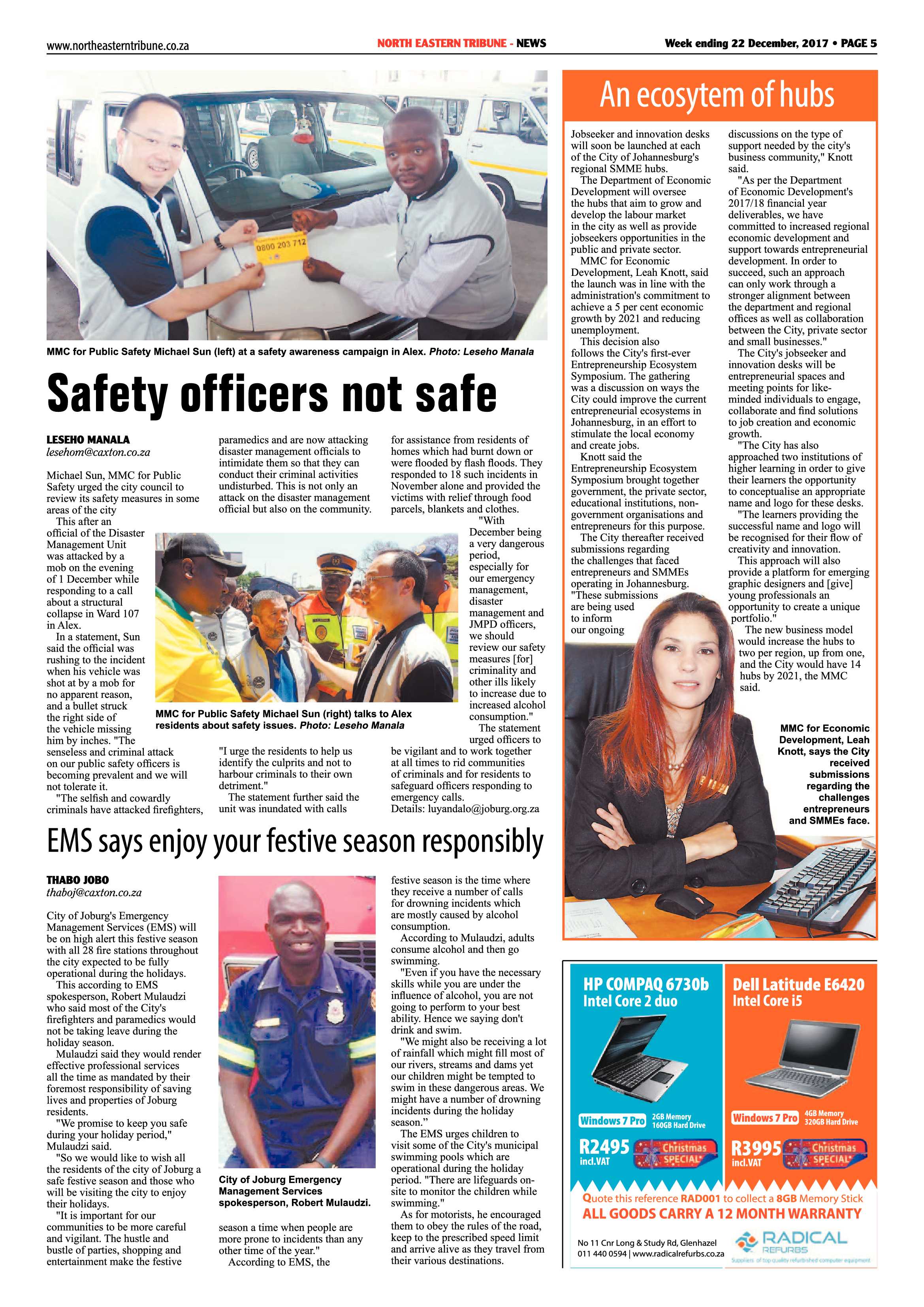 North Eastern Tribune 22 December, 2017 page 5