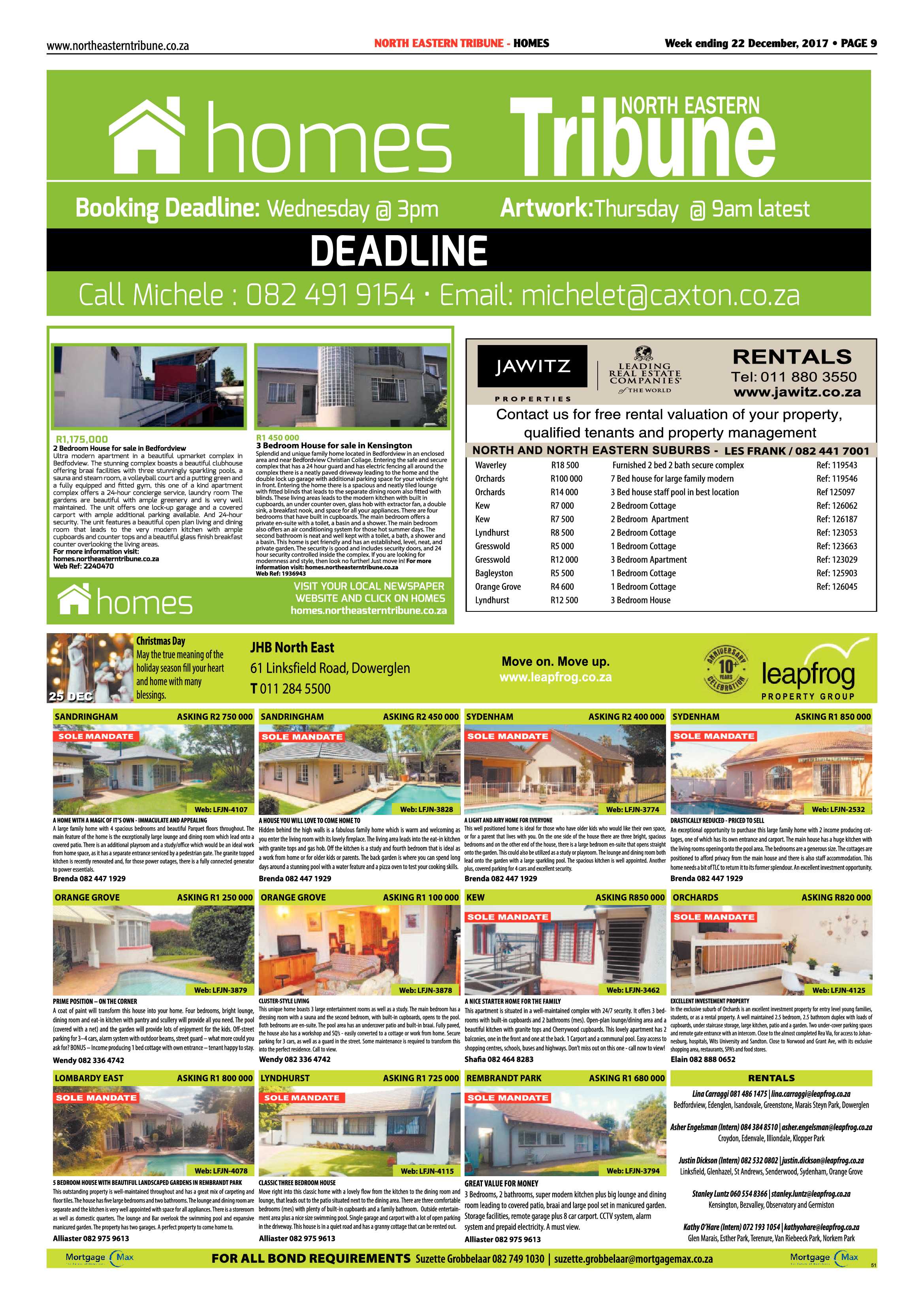 North Eastern Tribune 22 December, 2017 page 9