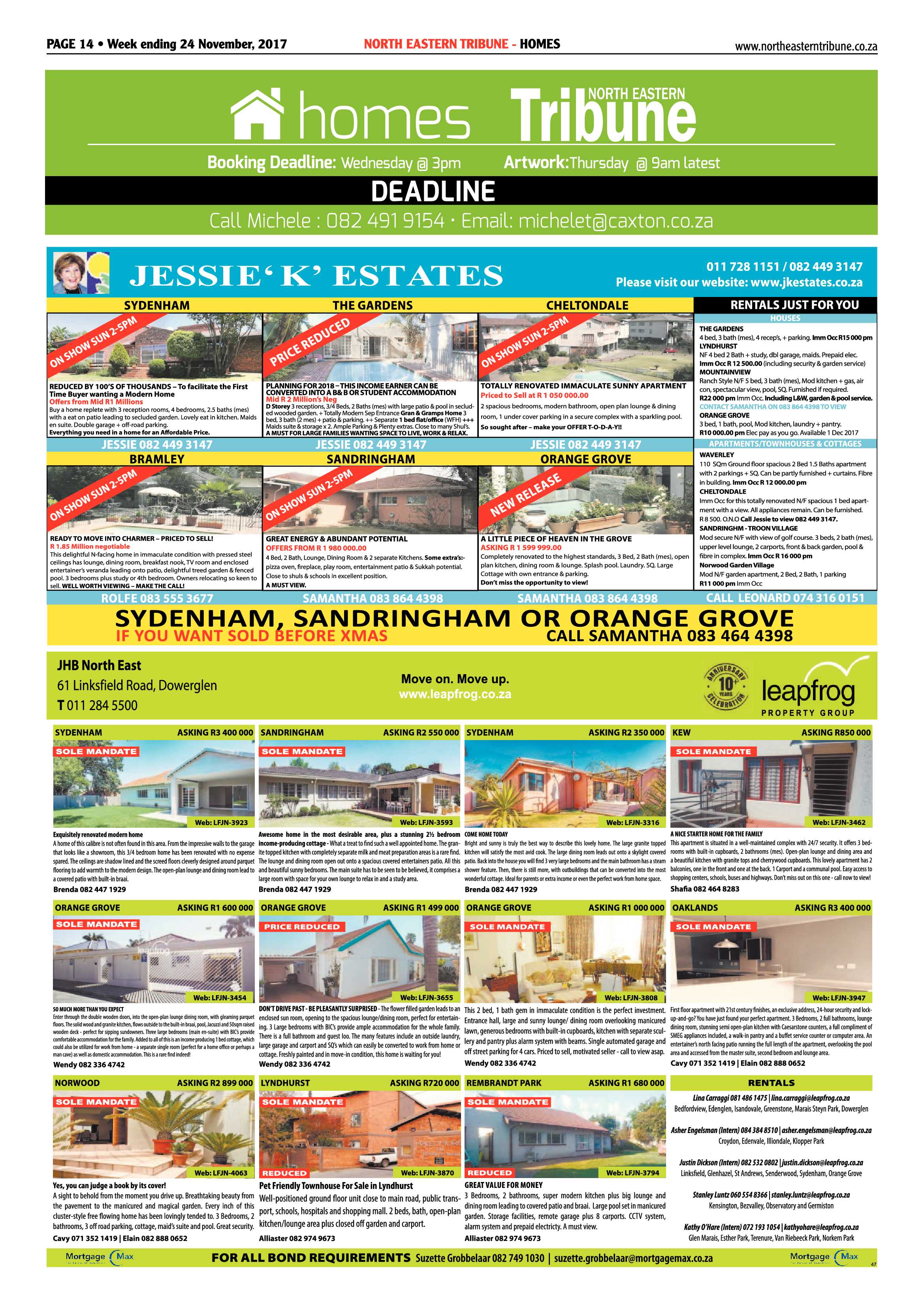 North Eastern Tribune 24 November, 2017 page 14
