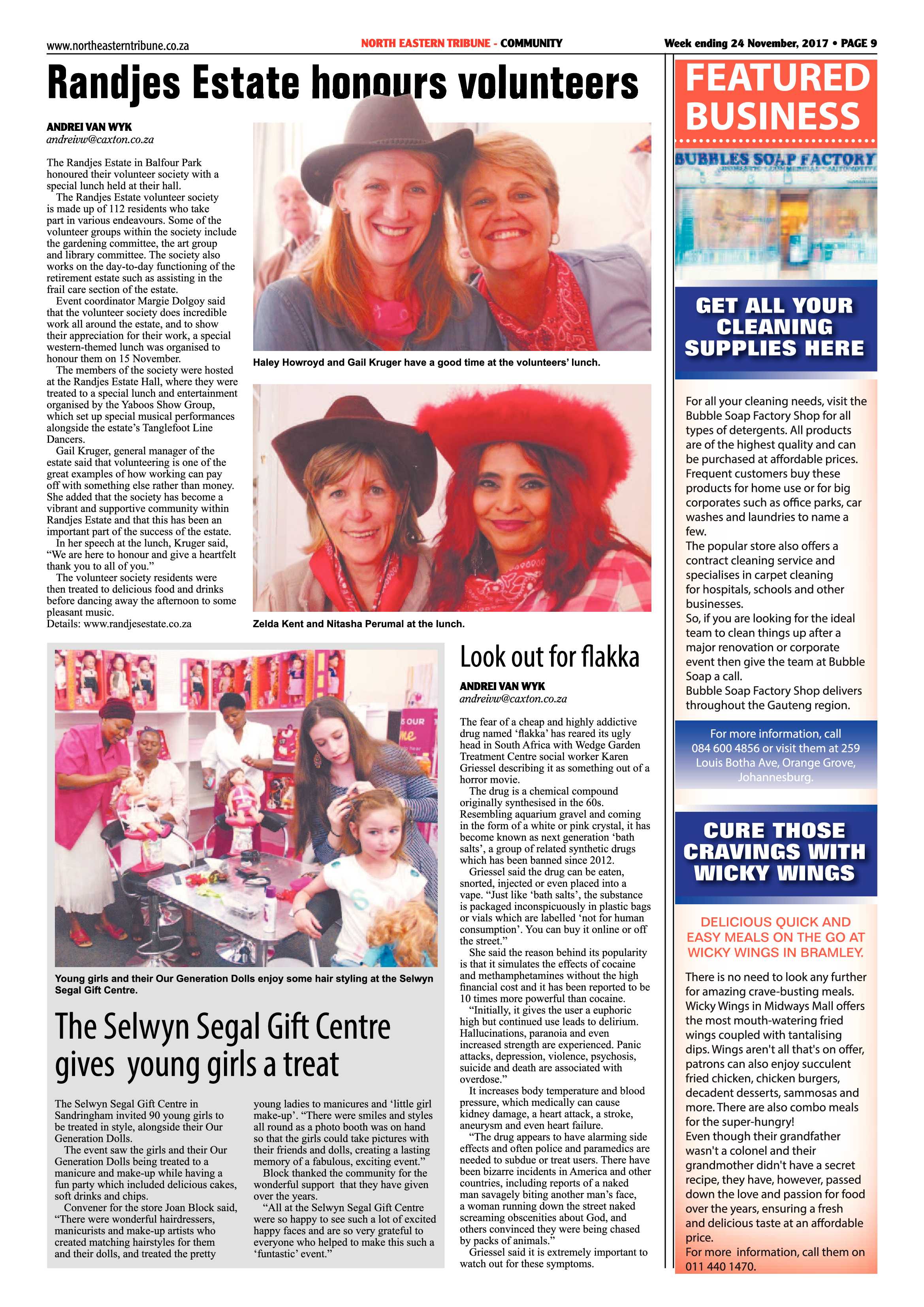 North Eastern Tribune 24 November, 2017 page 9