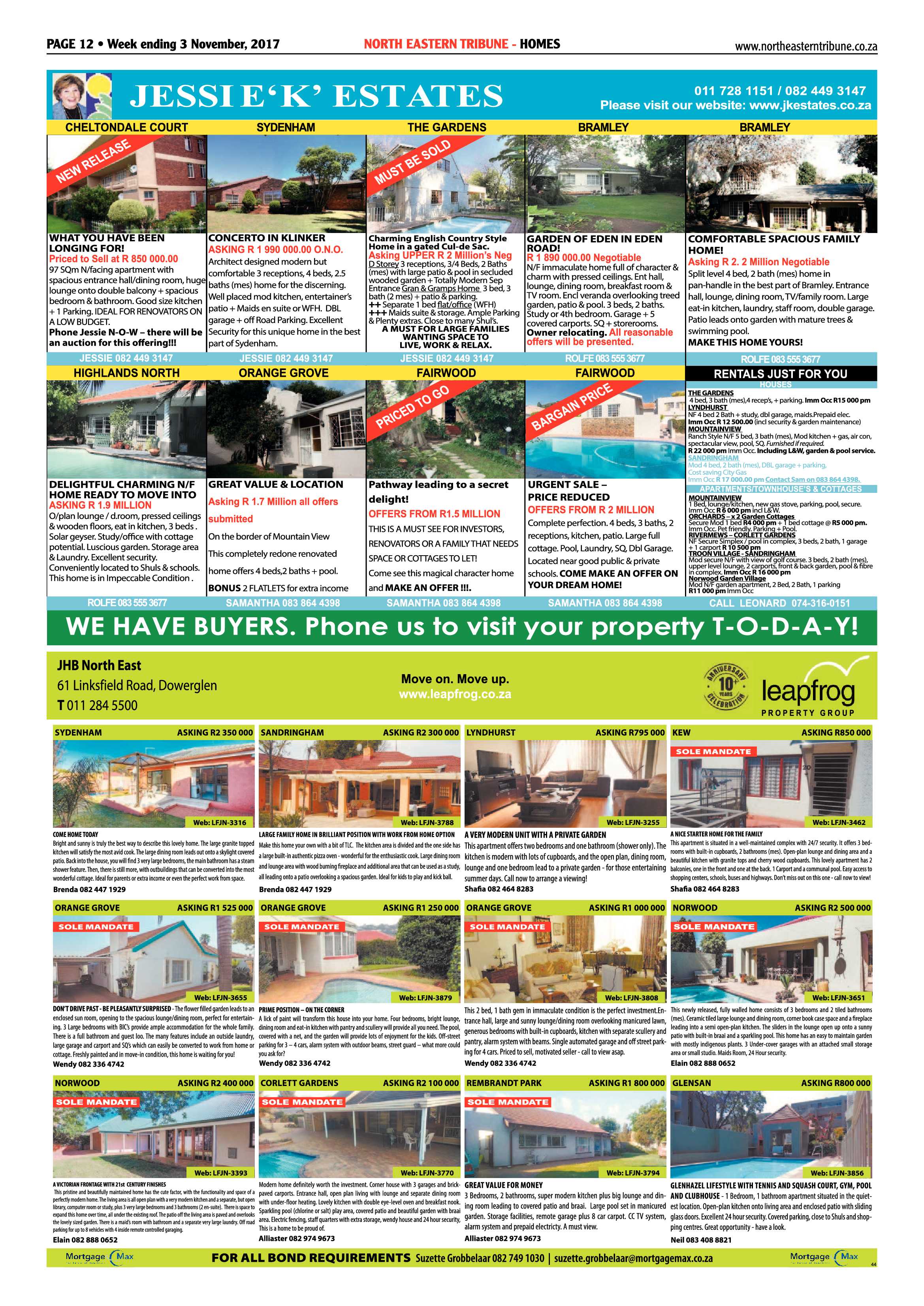 North Easter Tribune 3 November 2017 page 12