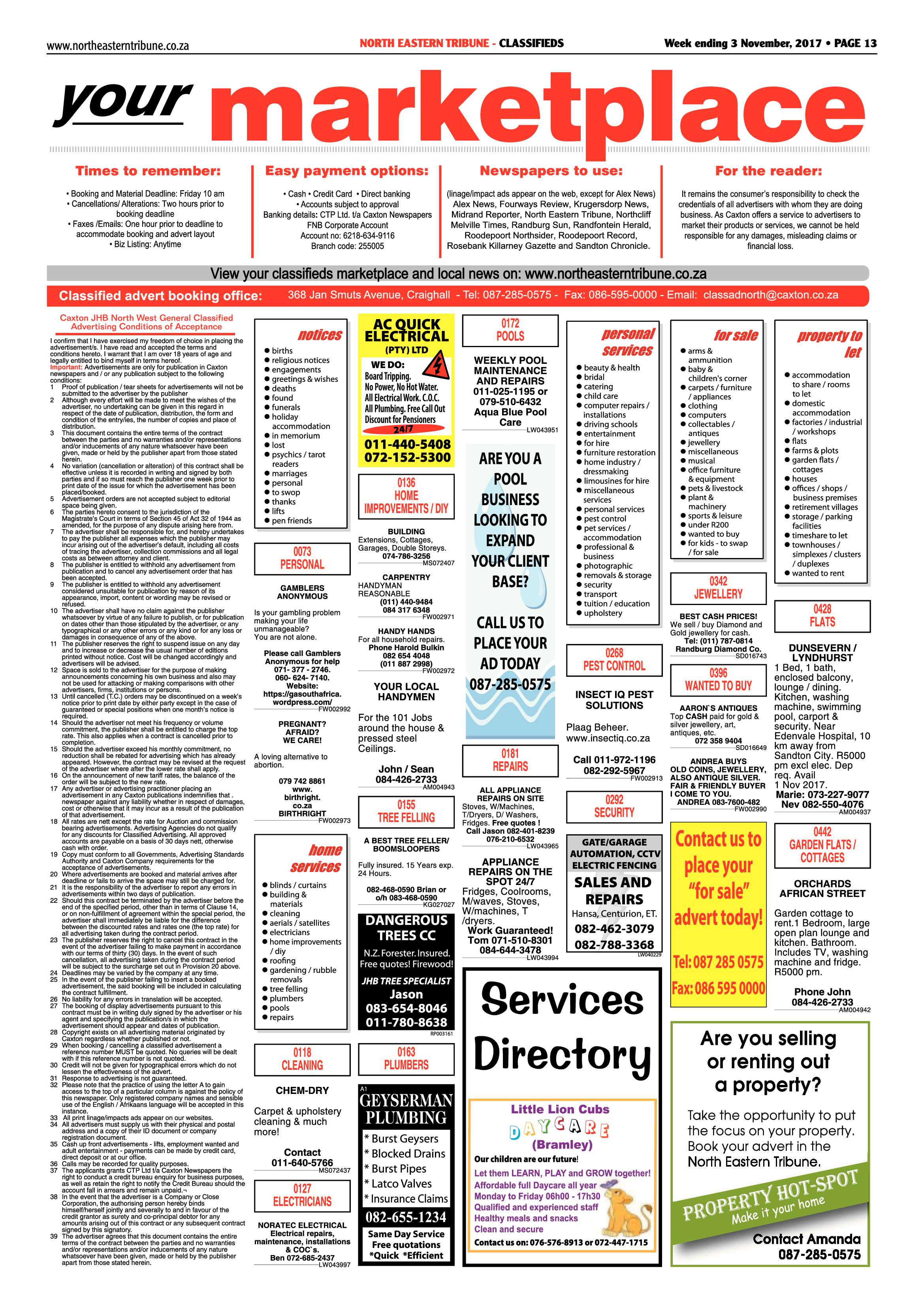 North Easter Tribune 3 November 2017 page 13