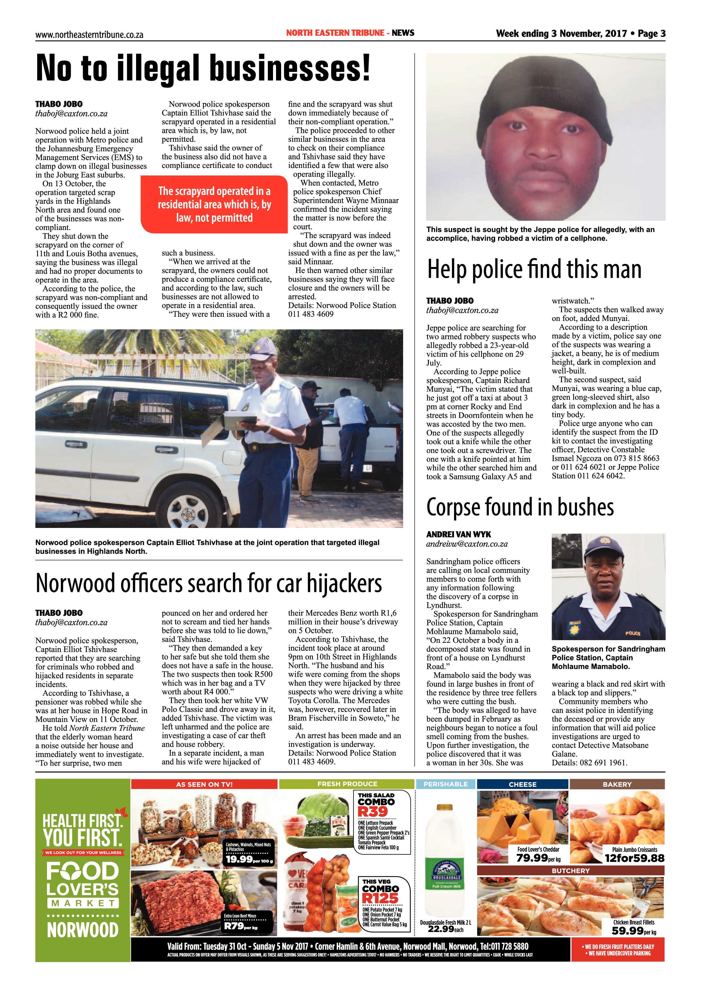 North Easter Tribune 3 November 2017 page 3