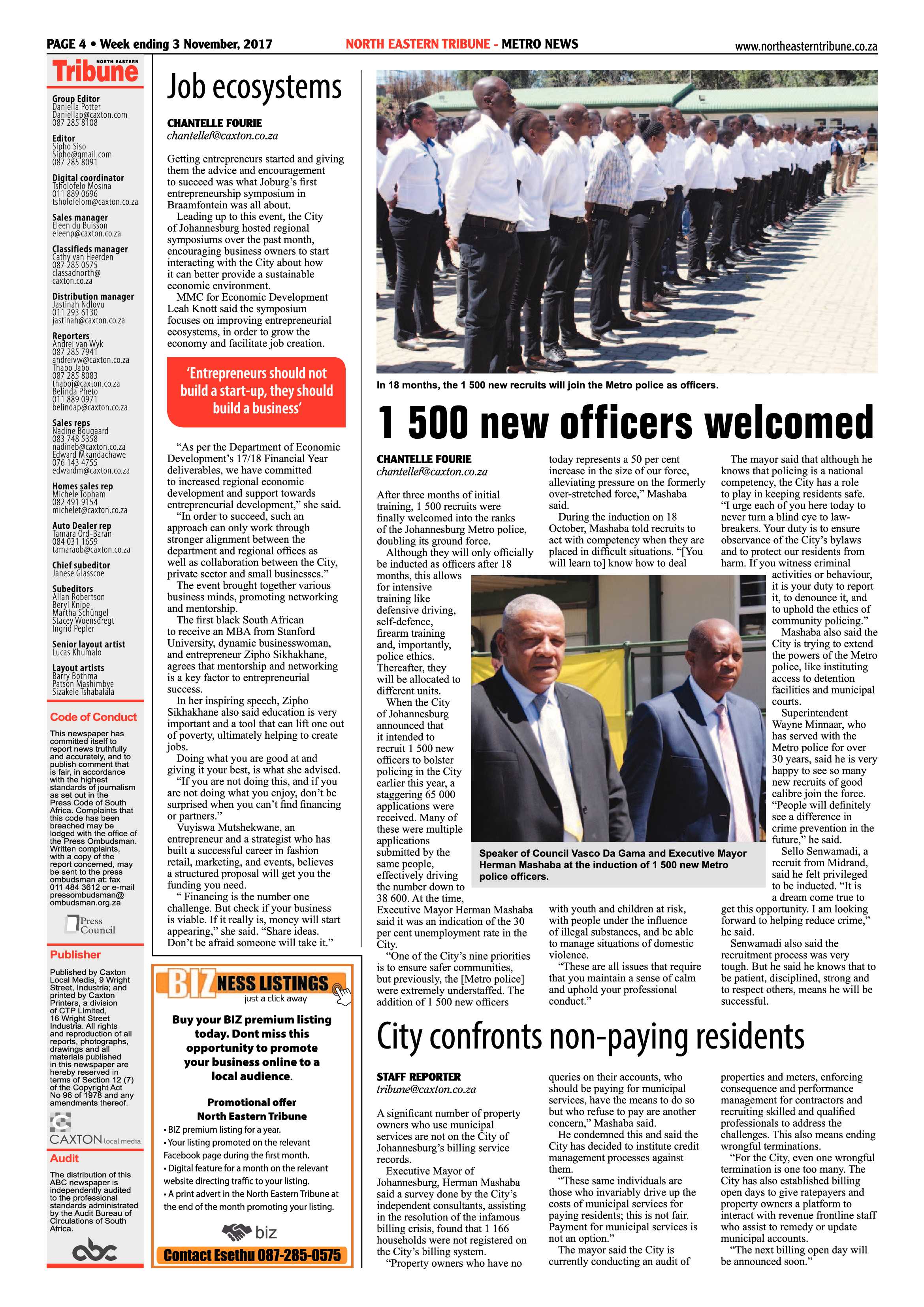 North Easter Tribune 3 November 2017 page 4