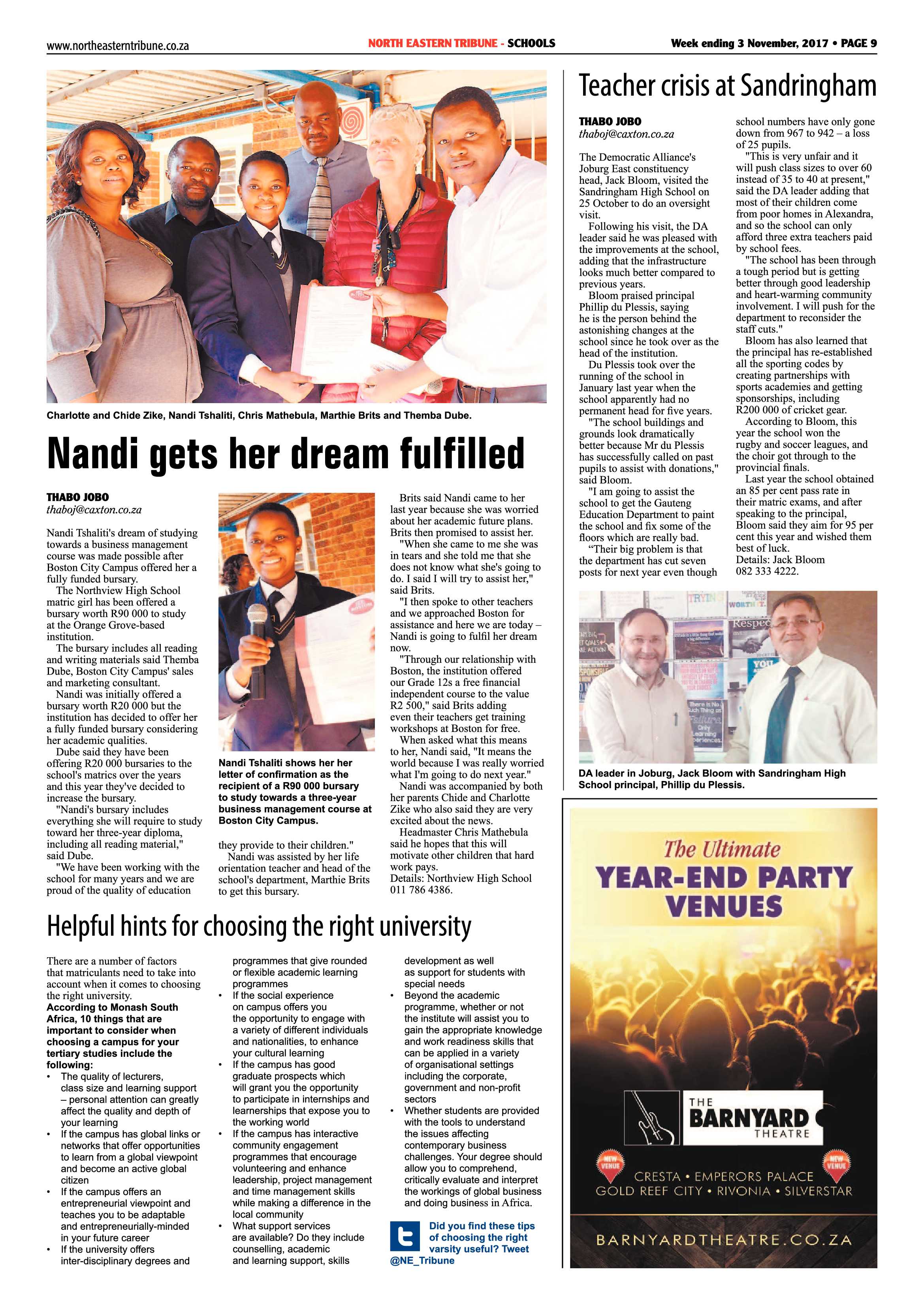 North Easter Tribune 3 November 2017 page 9