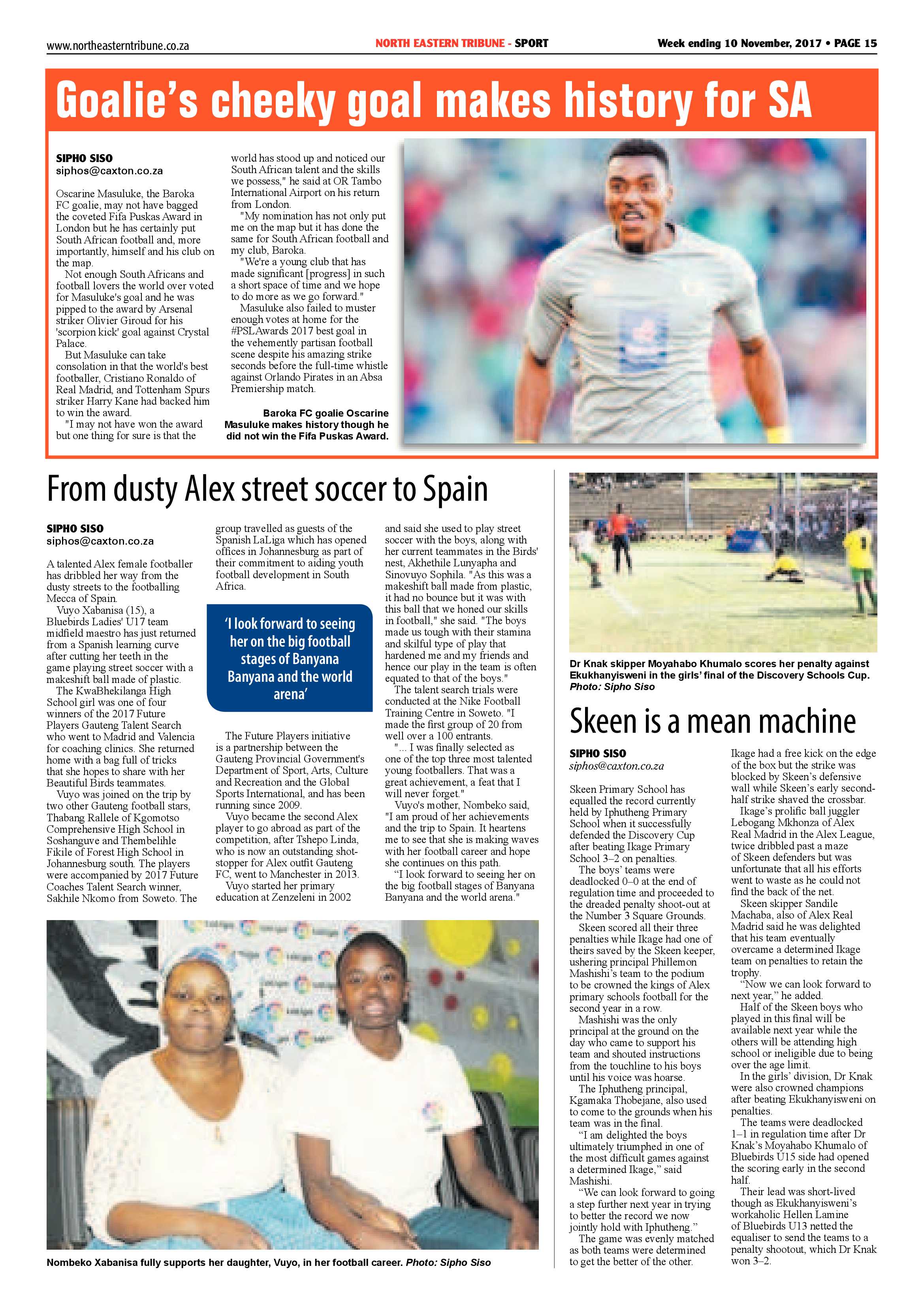 North Eastern Tribune – 10 November 2017 page 15