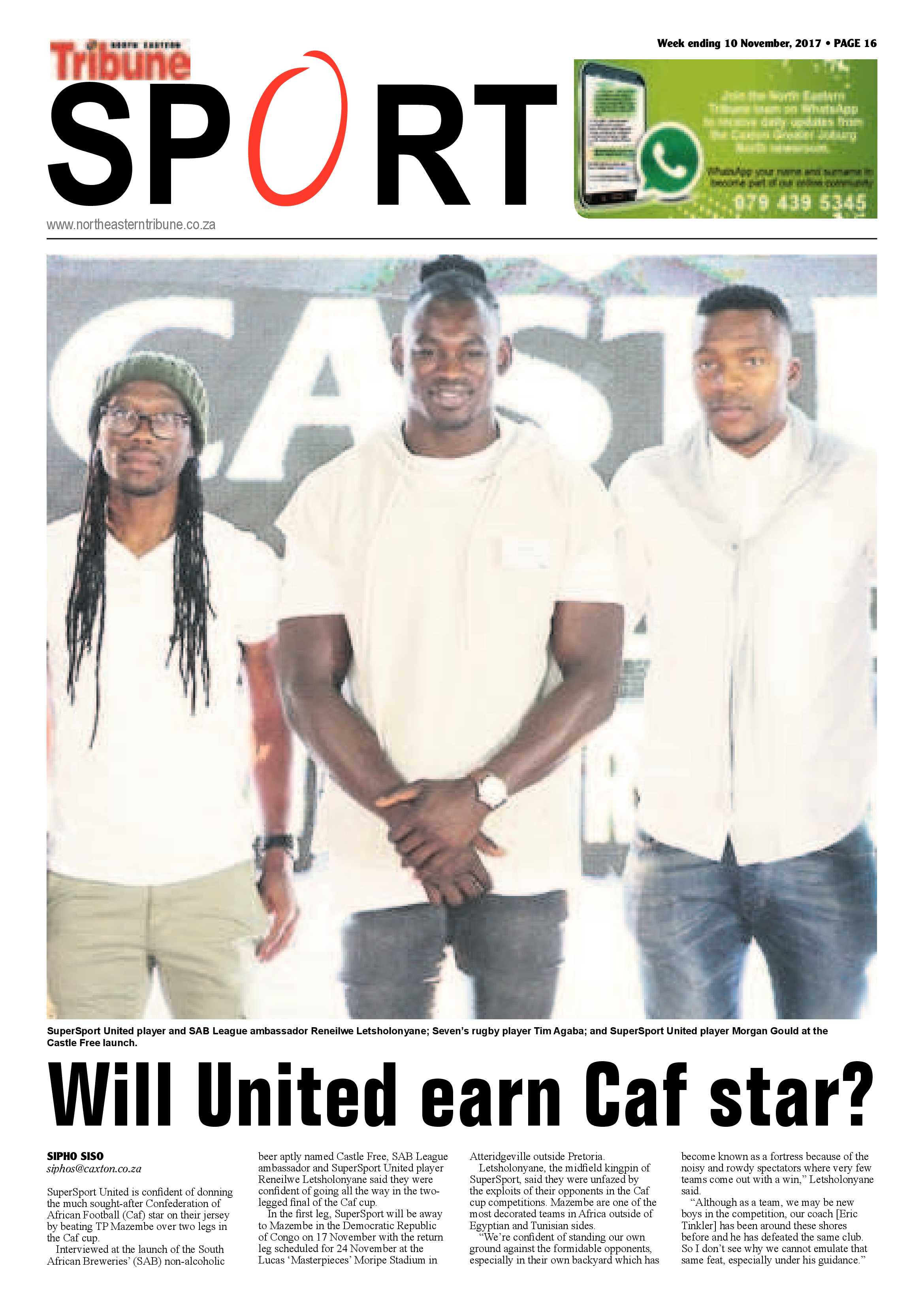 North Eastern Tribune – 10 November 2017 page 16