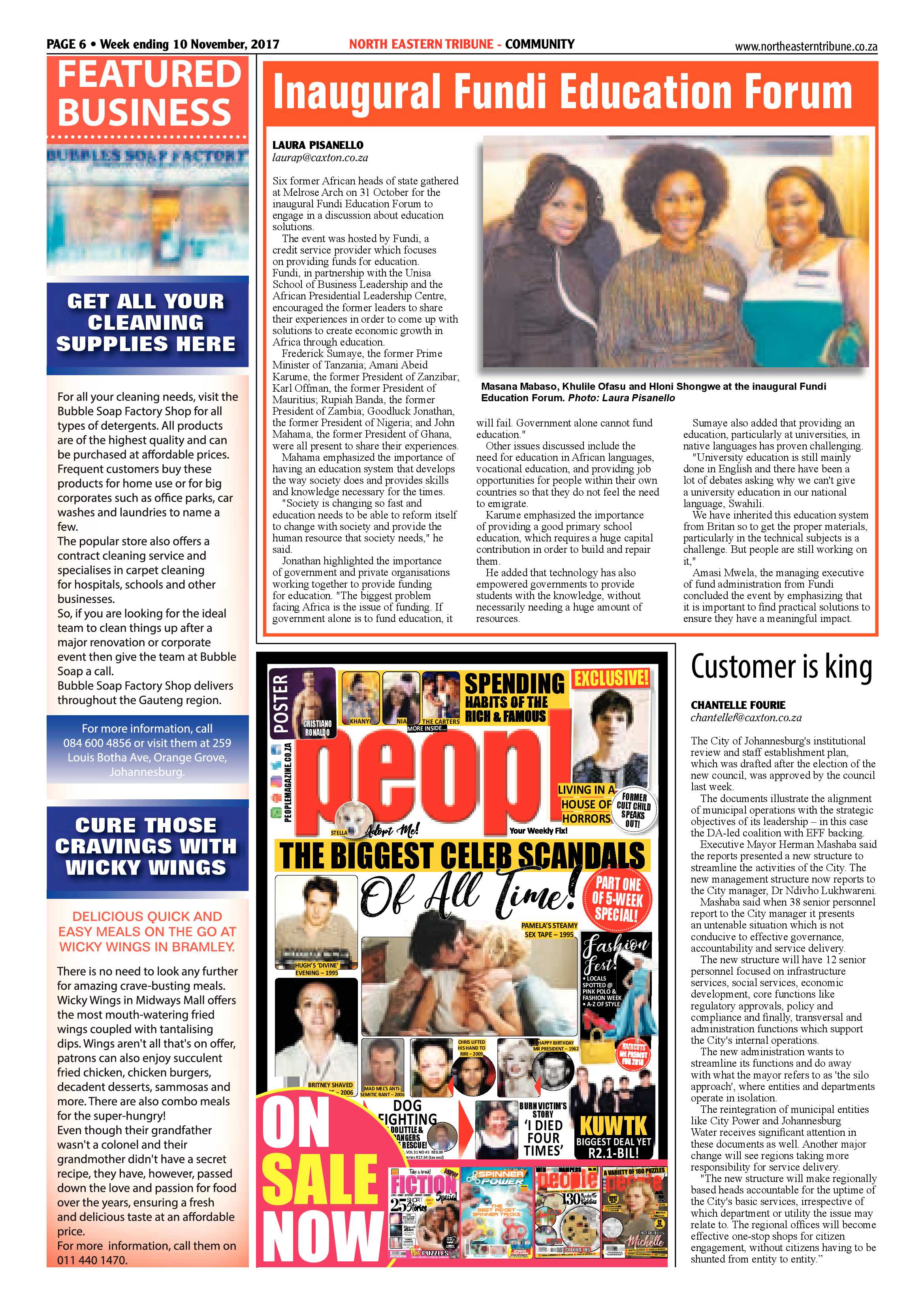 North Eastern Tribune – 10 November 2017 page 6