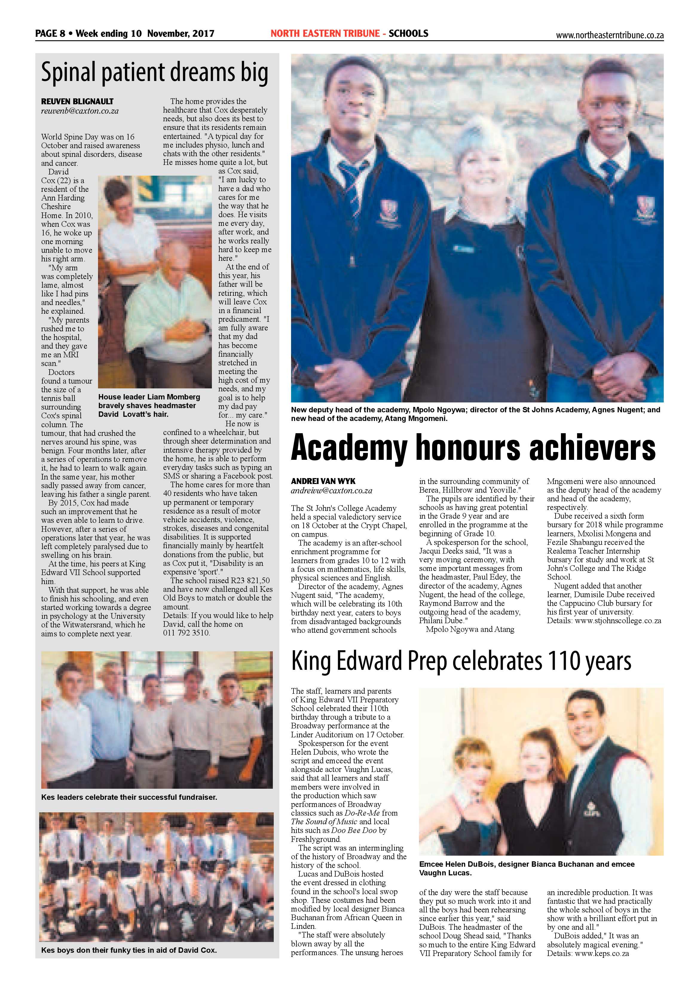 North Eastern Tribune – 10 November 2017 page 8