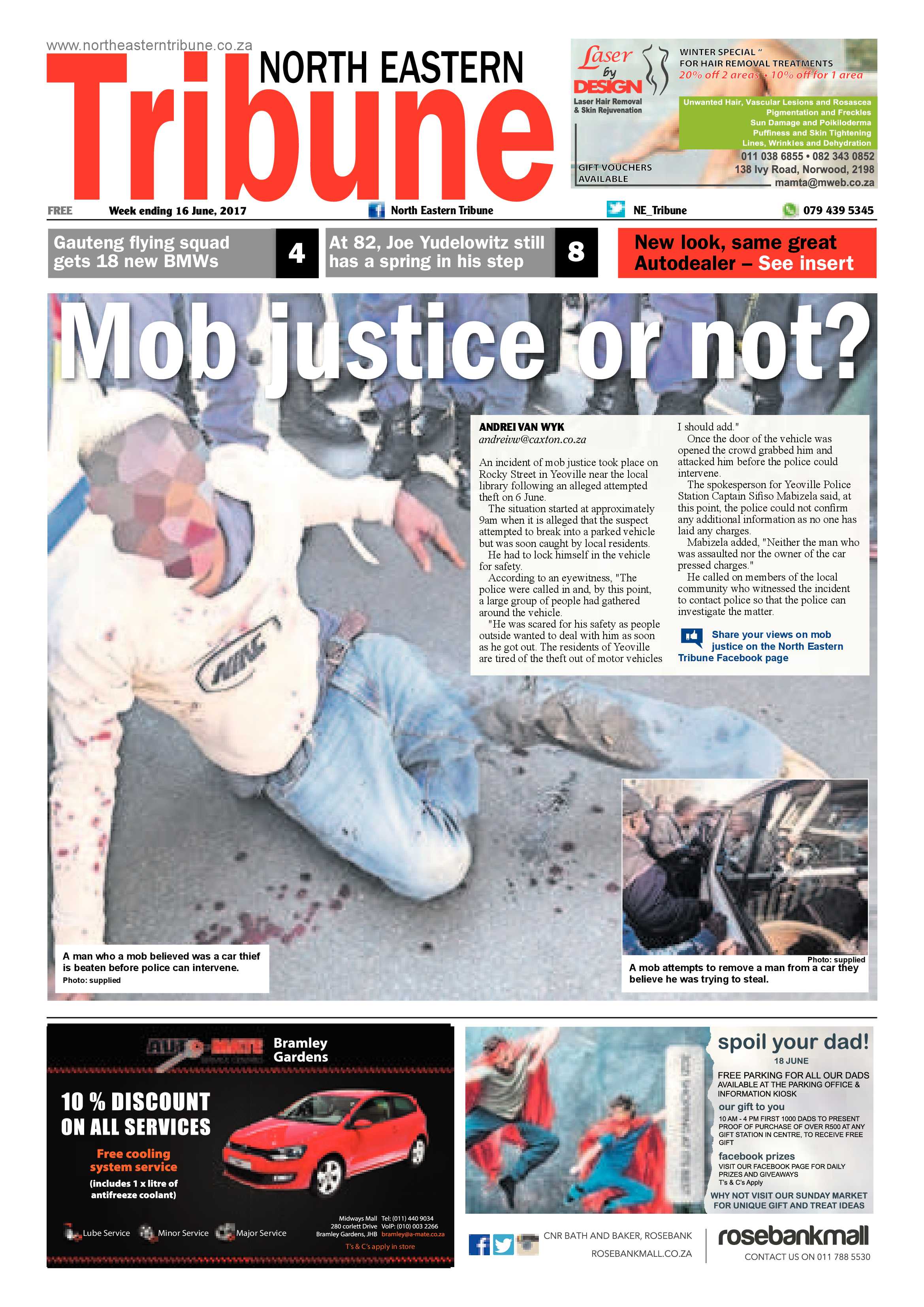 North Eastern Tribune – 16 June 2017 page 1