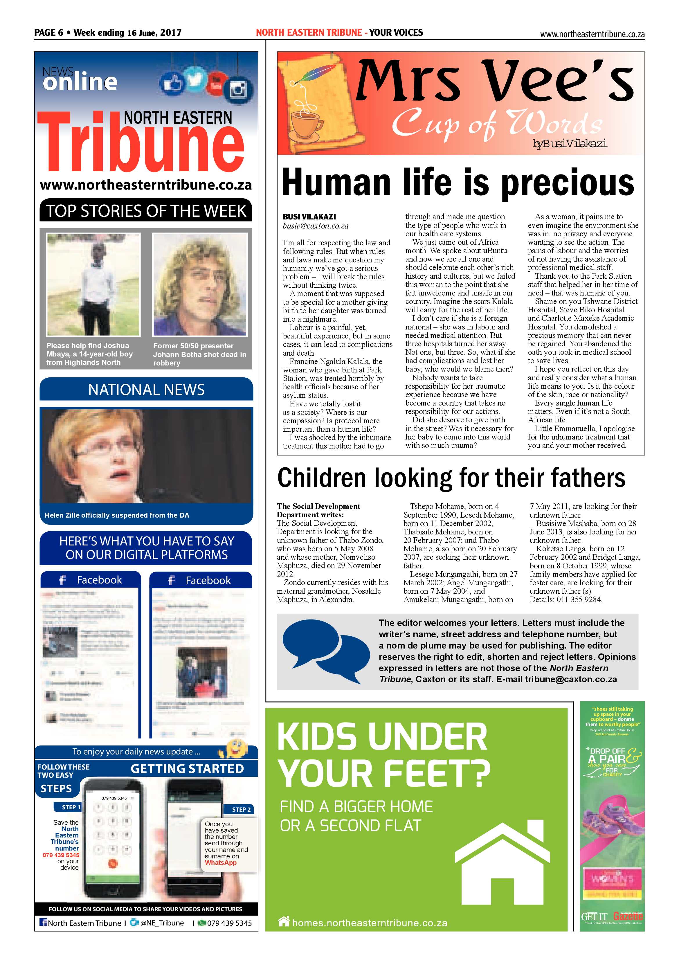 North Eastern Tribune – 16 June 2017 page 6