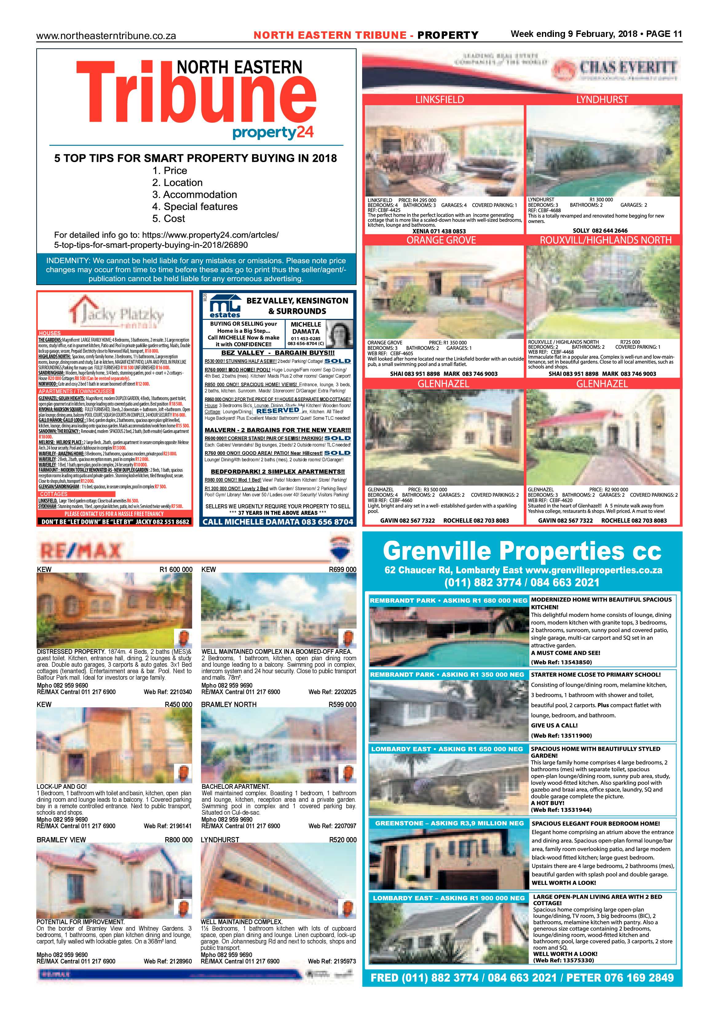 North Eastern Tribune – 9 Feb 2018 page 11