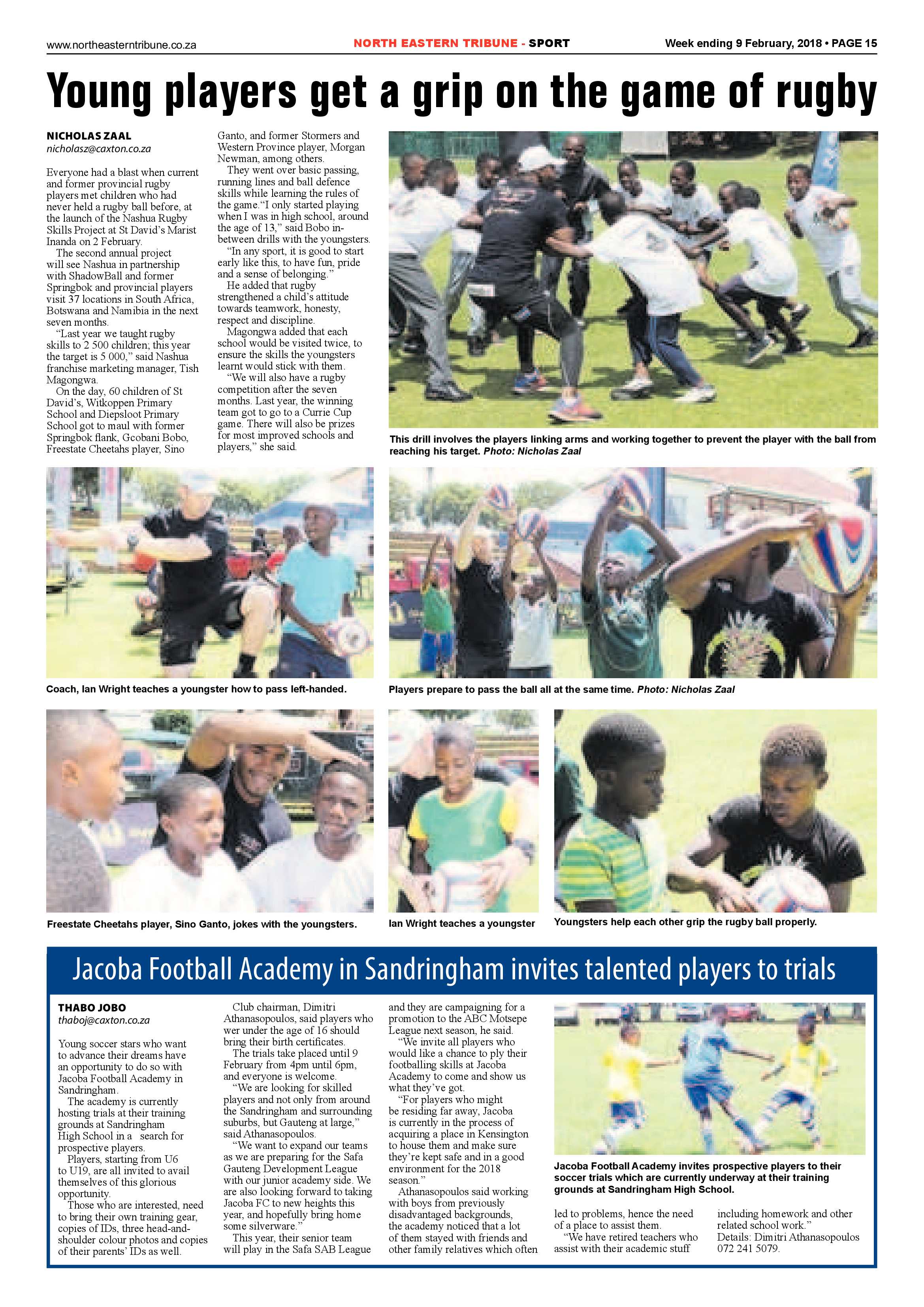 North Eastern Tribune – 9 Feb 2018 page 15