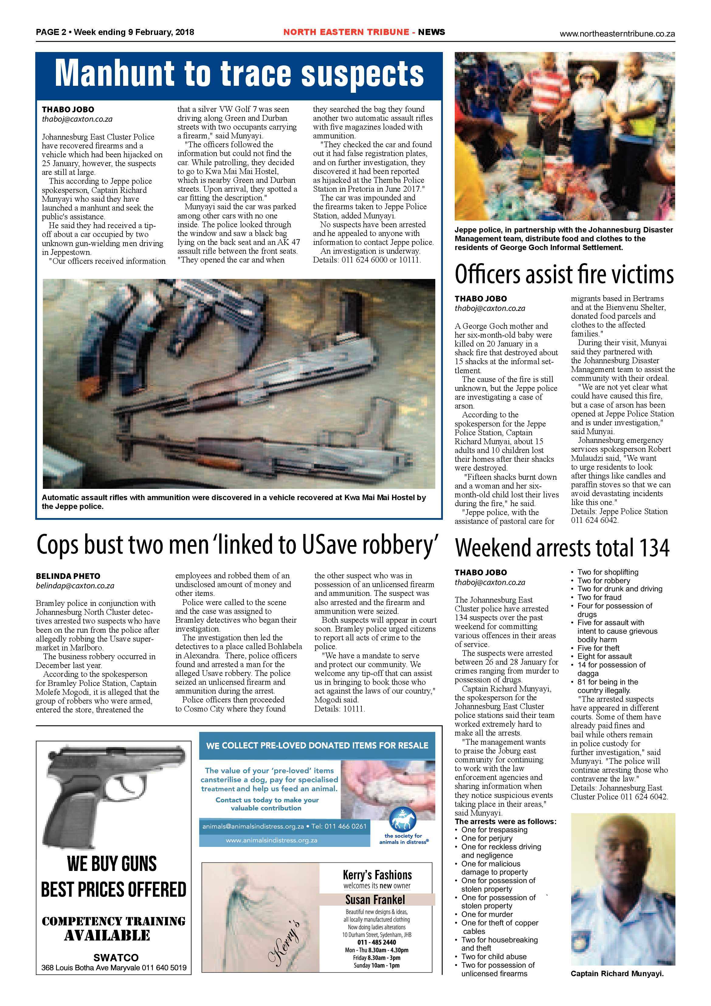 North Eastern Tribune – 9 Feb 2018 page 2