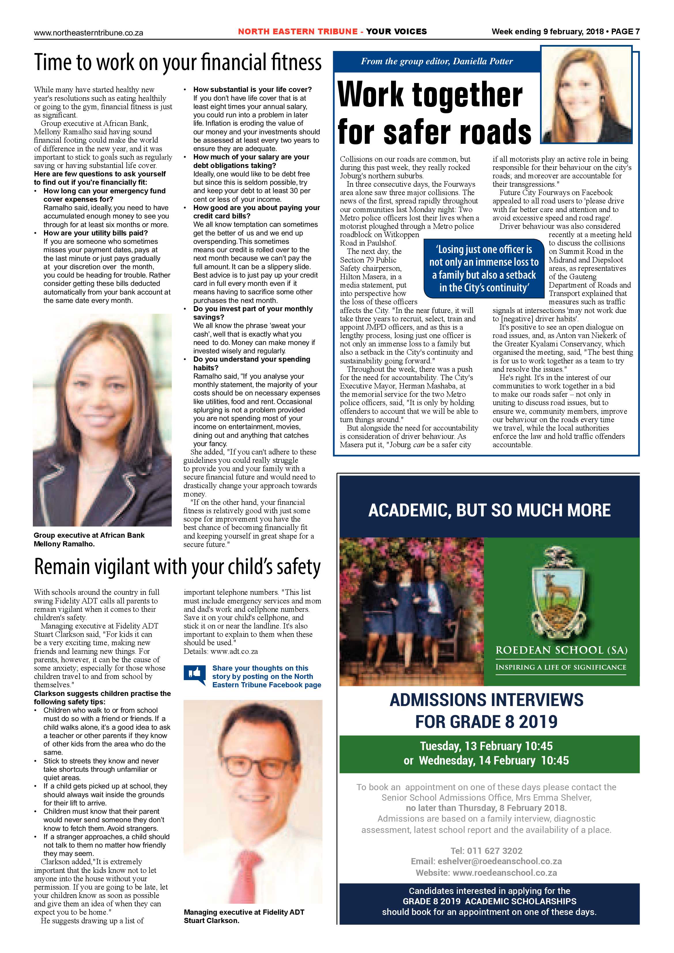 North Eastern Tribune – 9 Feb 2018 page 7