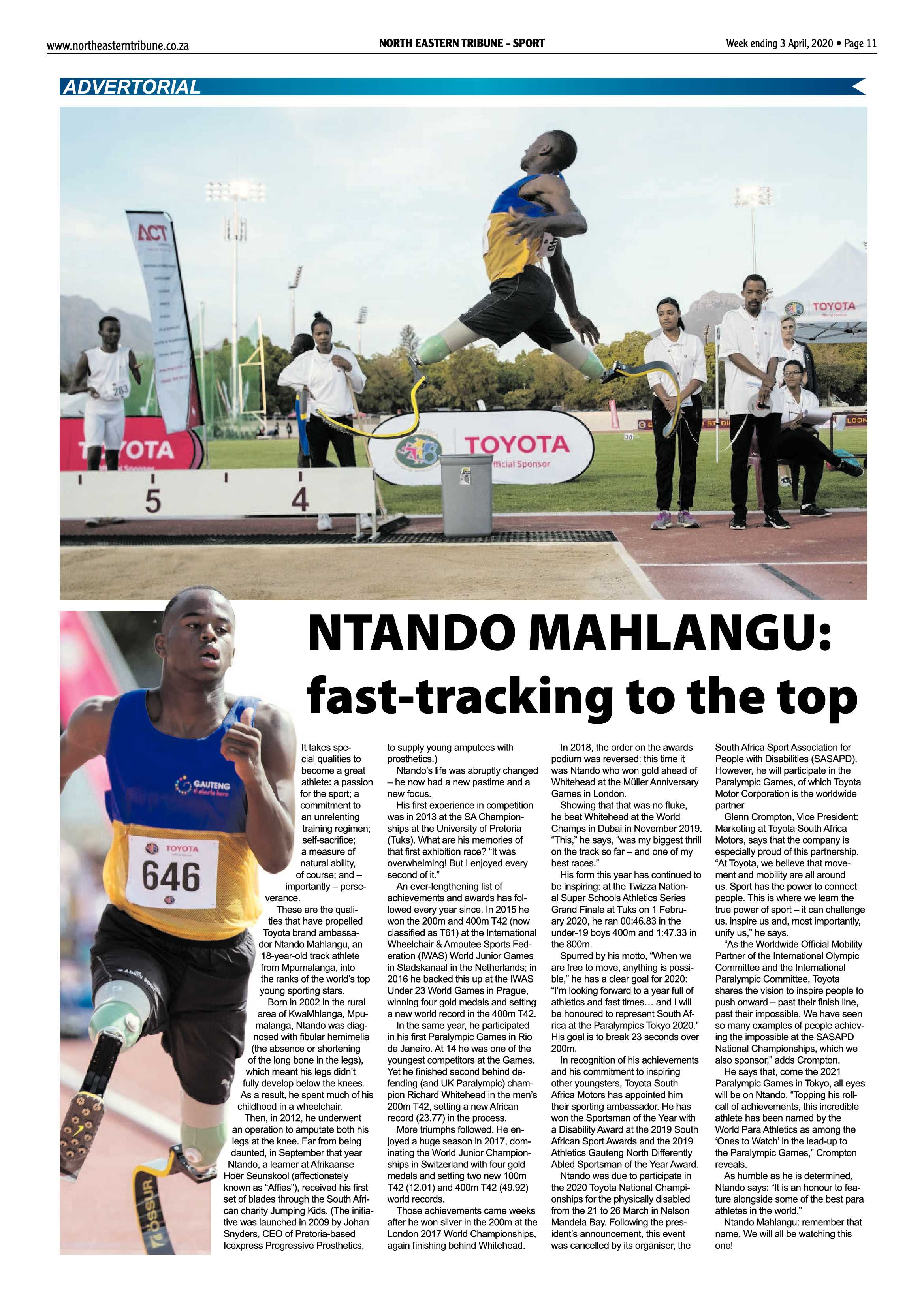 North Eastern Tribune 03 April 2020 page 11
