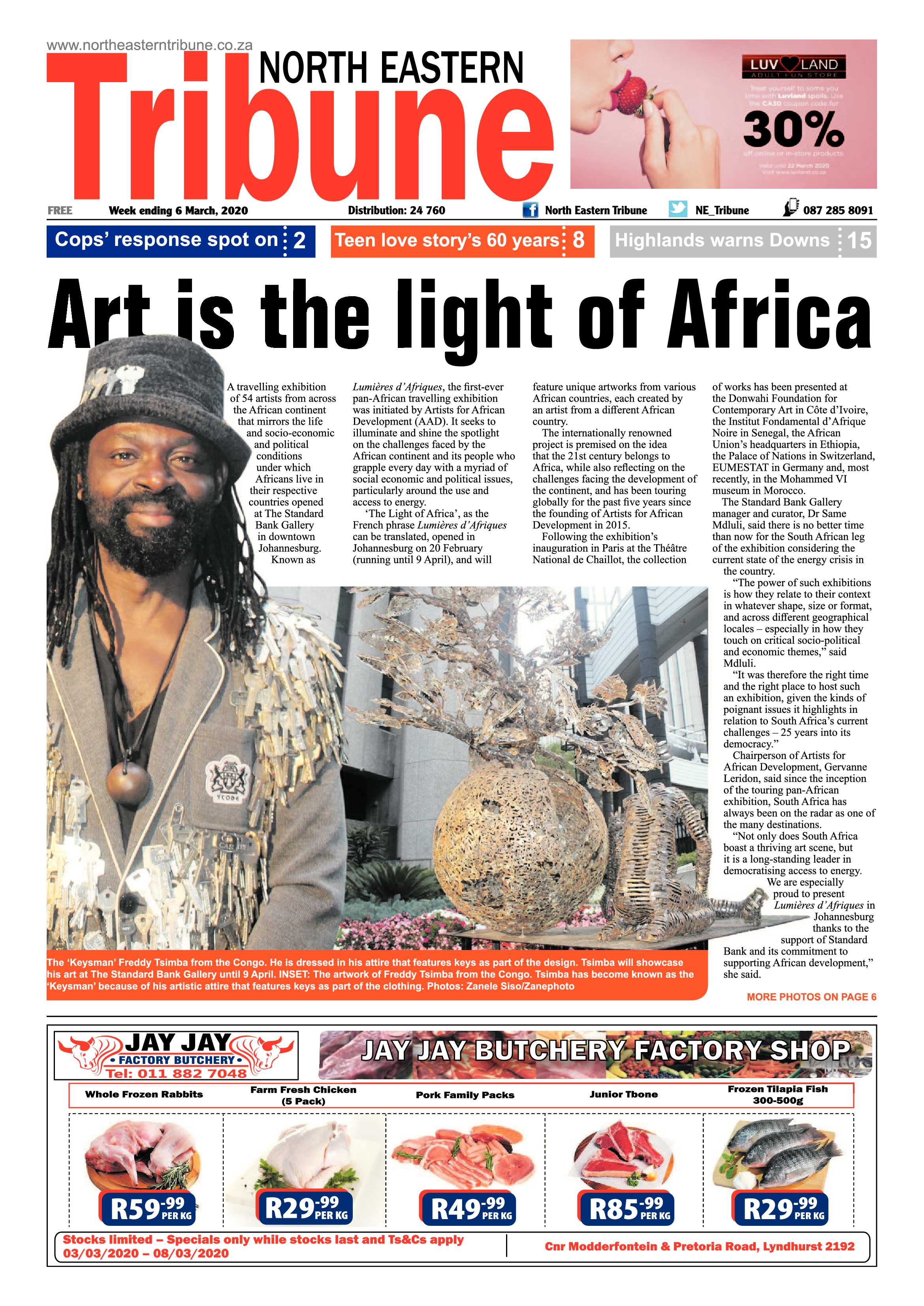 North Eastern Tribune 06 March 2020 page 1