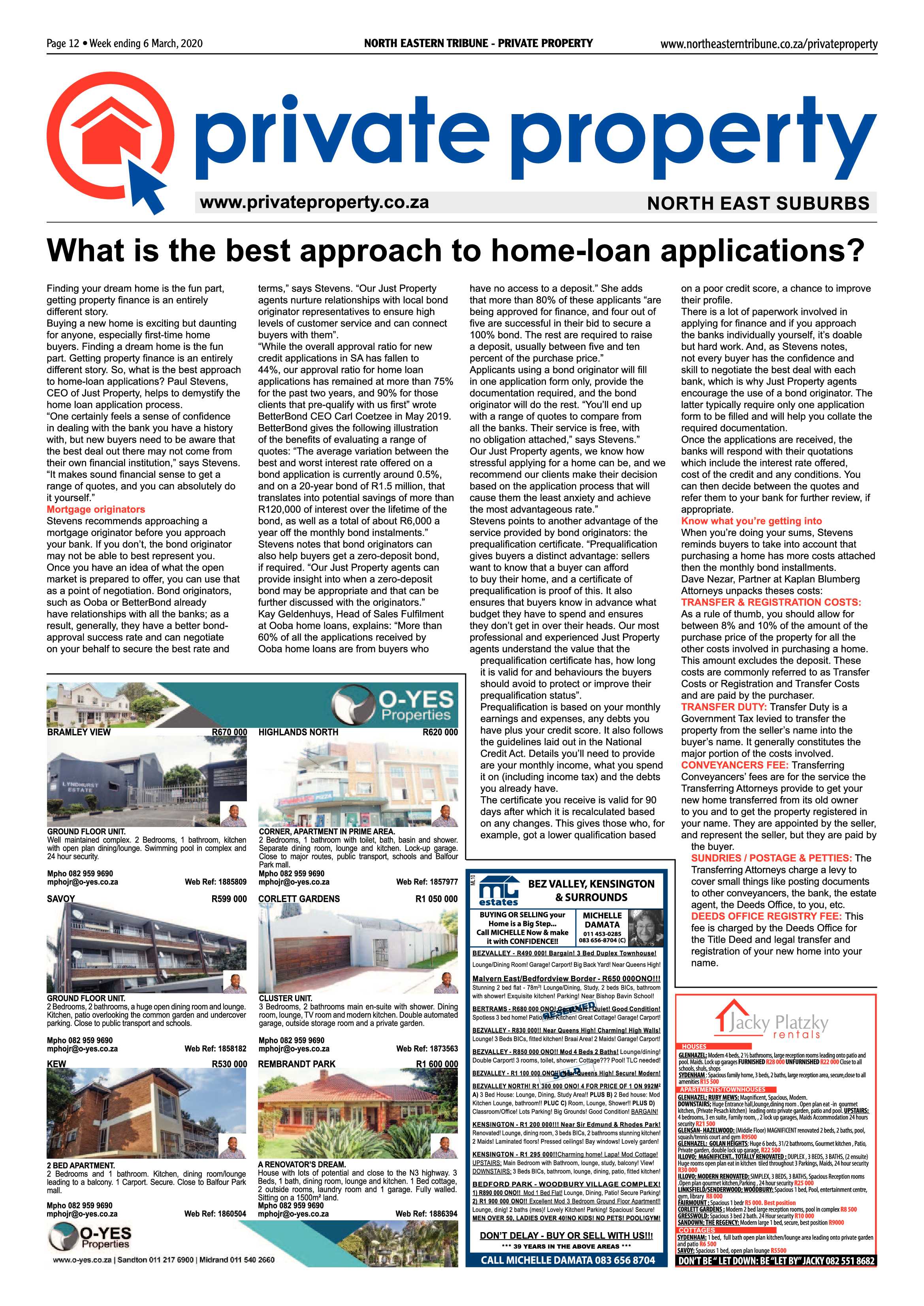 North Eastern Tribune 06 March 2020 page 12