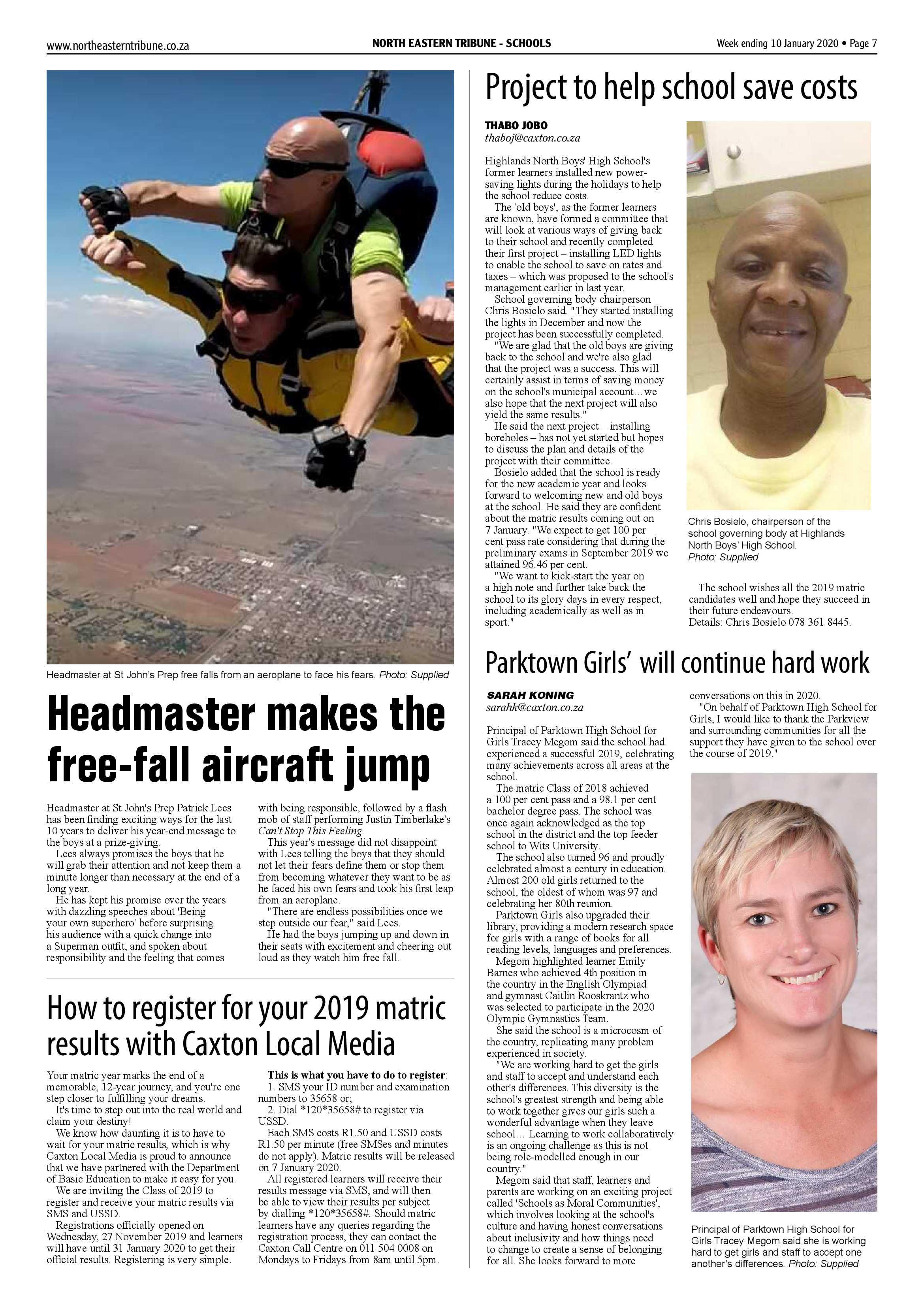 North Eastern Tribune 10 January  2020 page 7