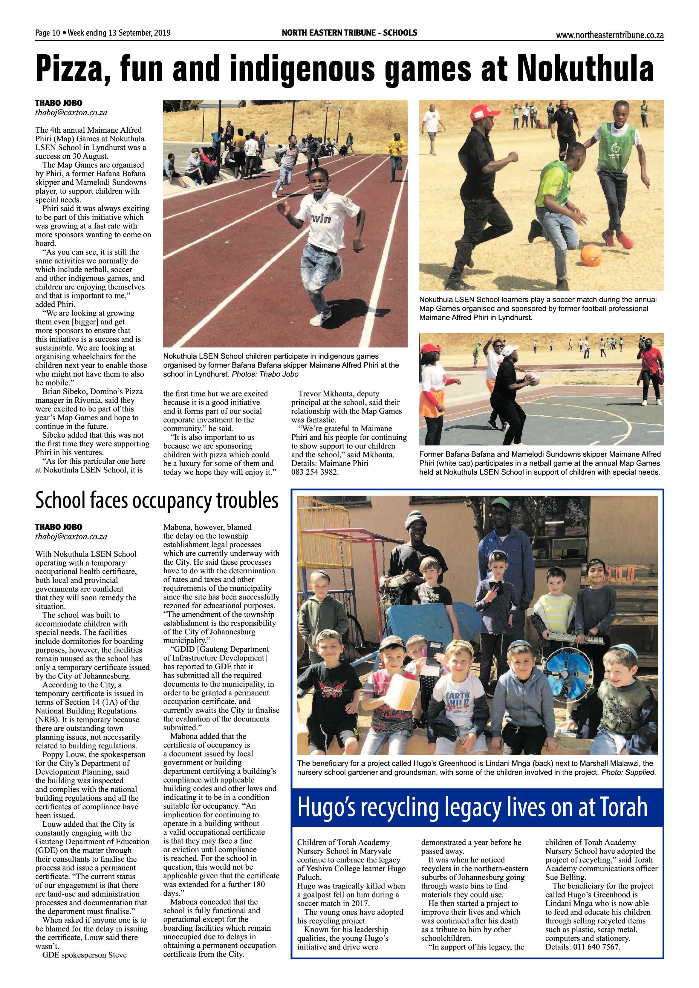 North Eastern Tribune 10 September, 2019 page 10