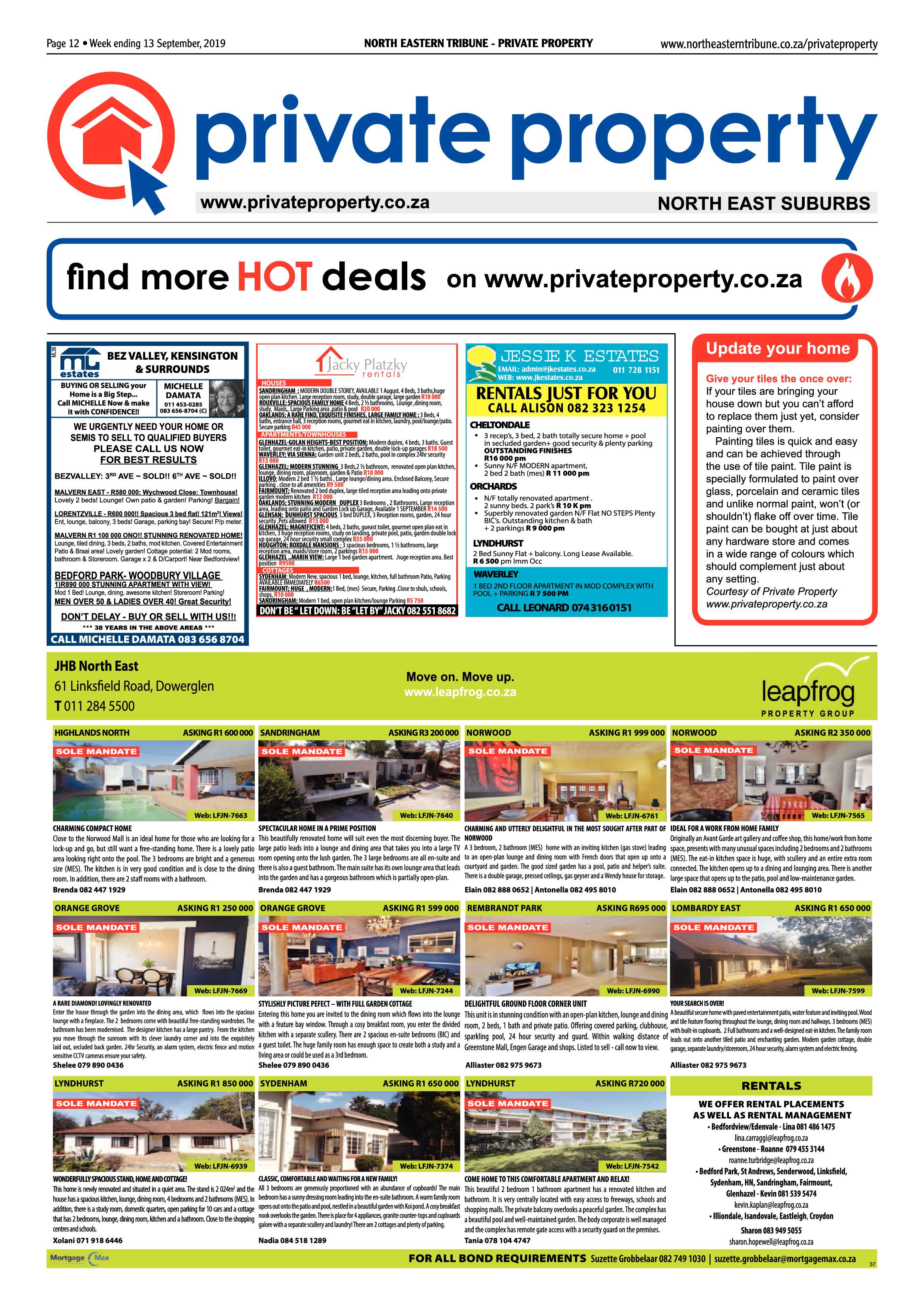 North Eastern Tribune 10 September, 2019 page 12