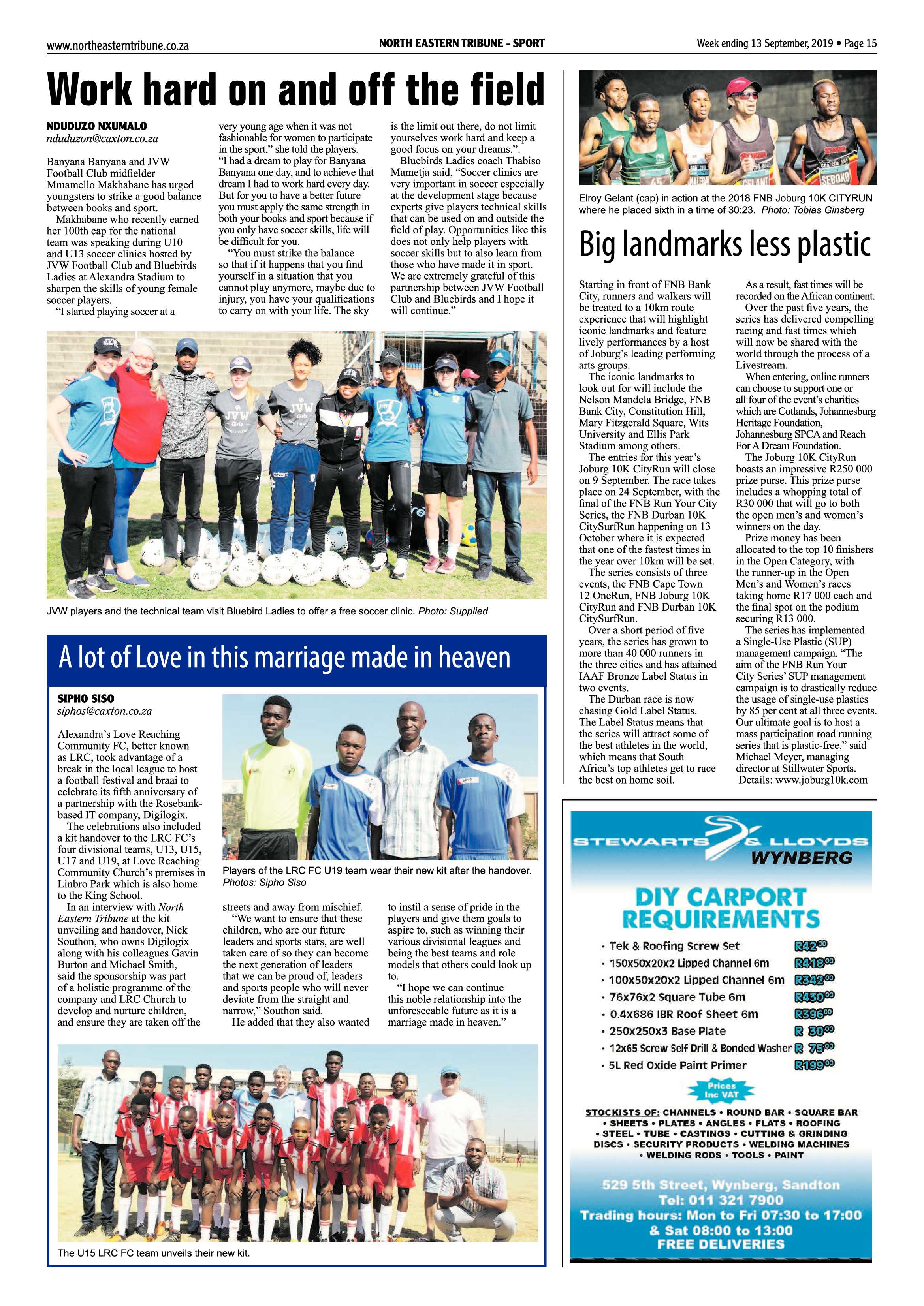 North Eastern Tribune 10 September, 2019 page 15