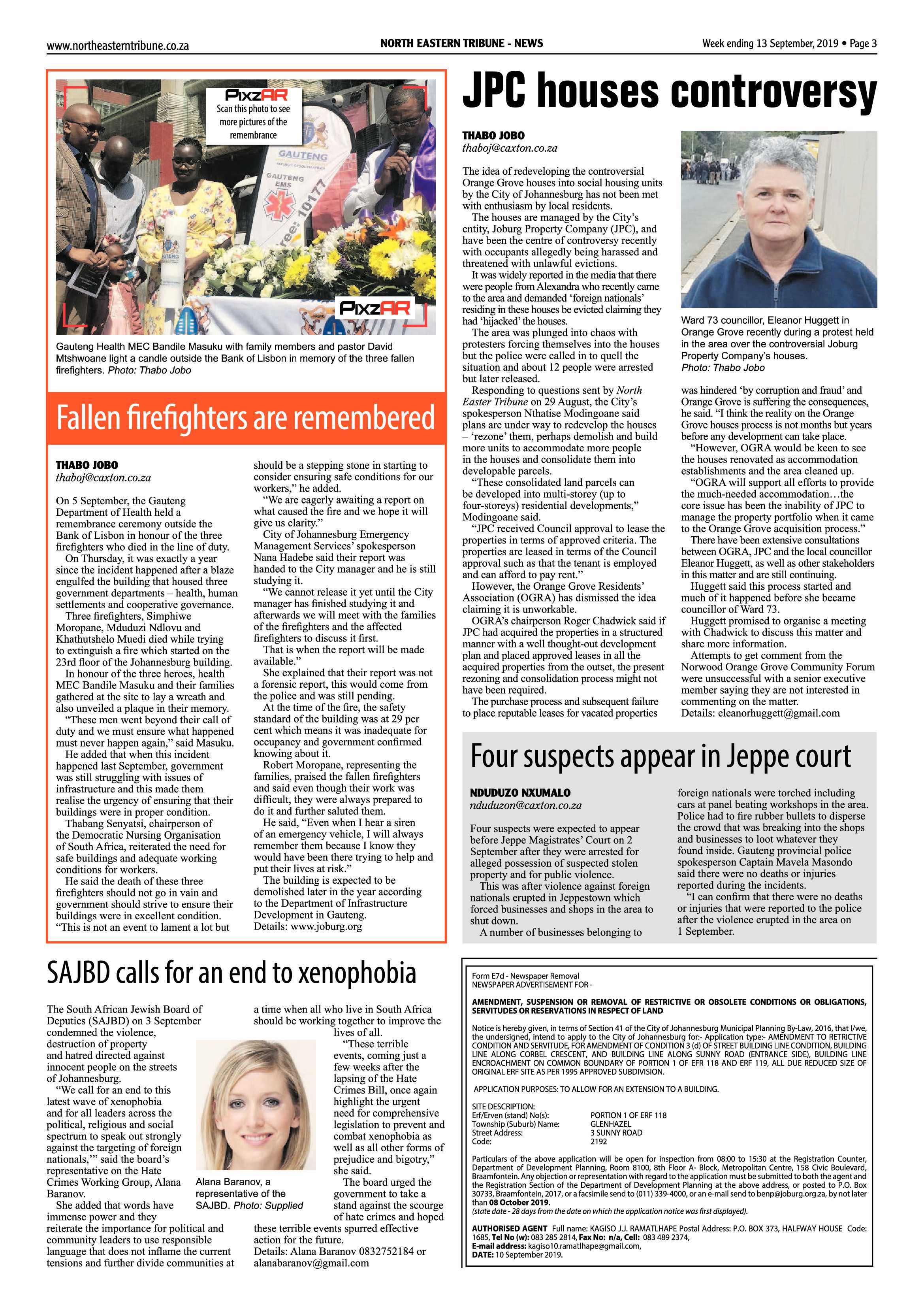 North Eastern Tribune 10 September, 2019 page 3