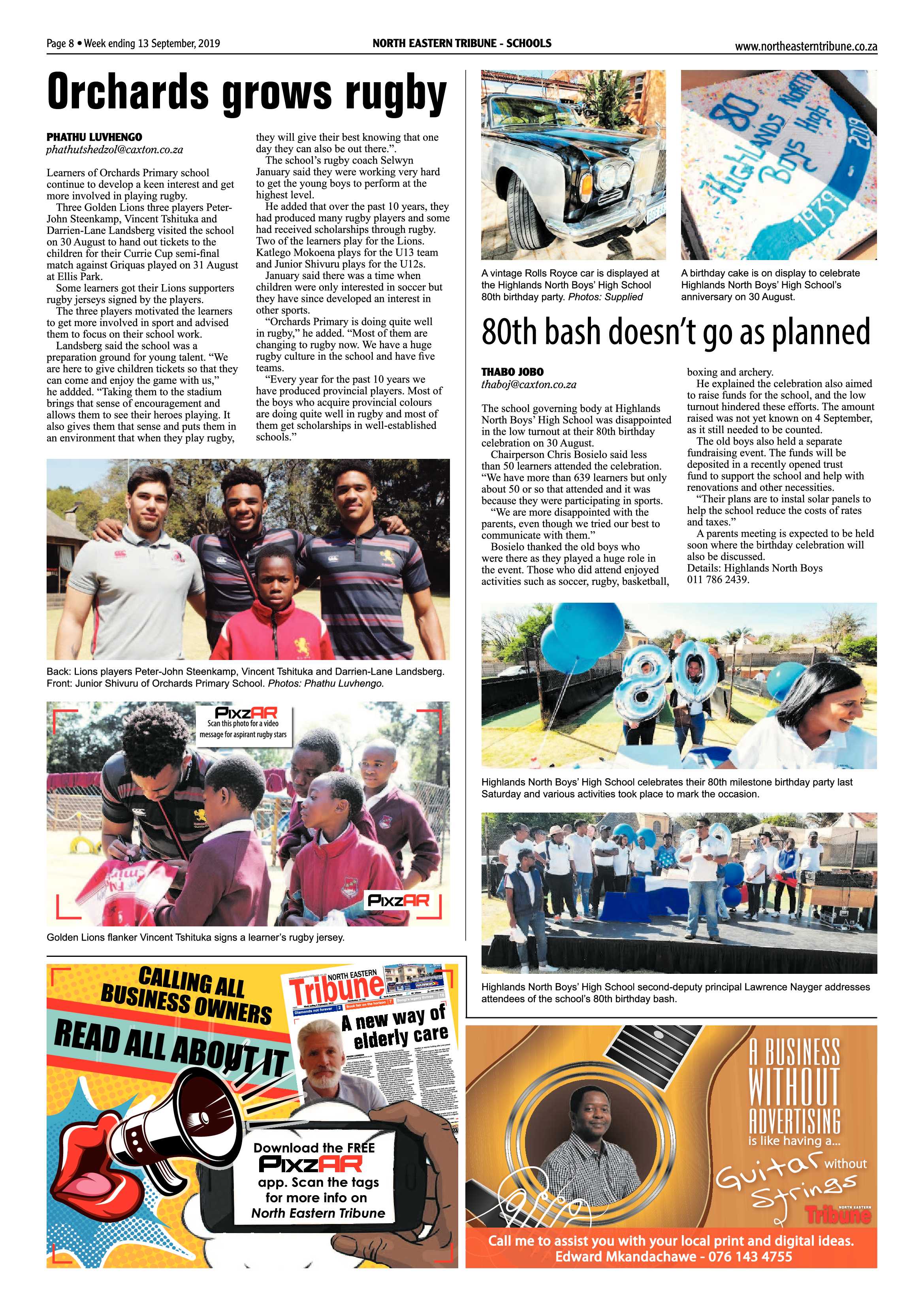 North Eastern Tribune 10 September, 2019 page 8