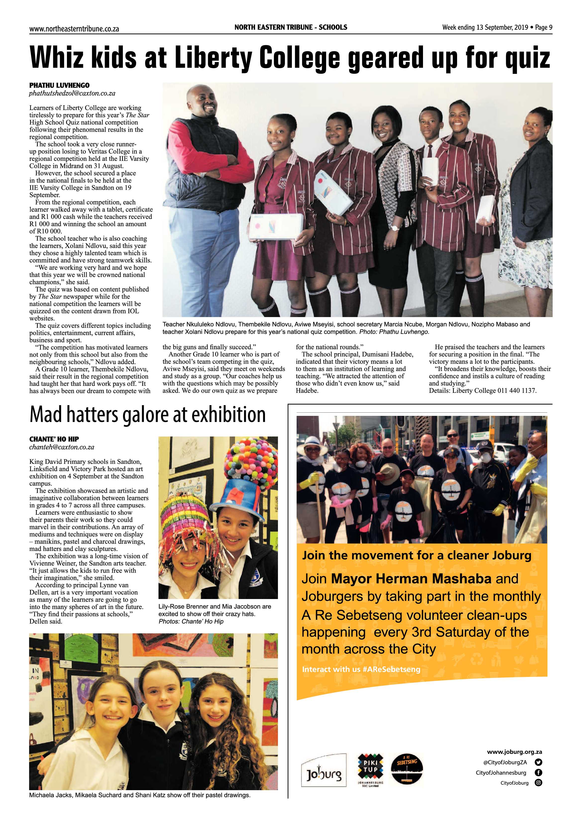 North Eastern Tribune 10 September, 2019 page 9