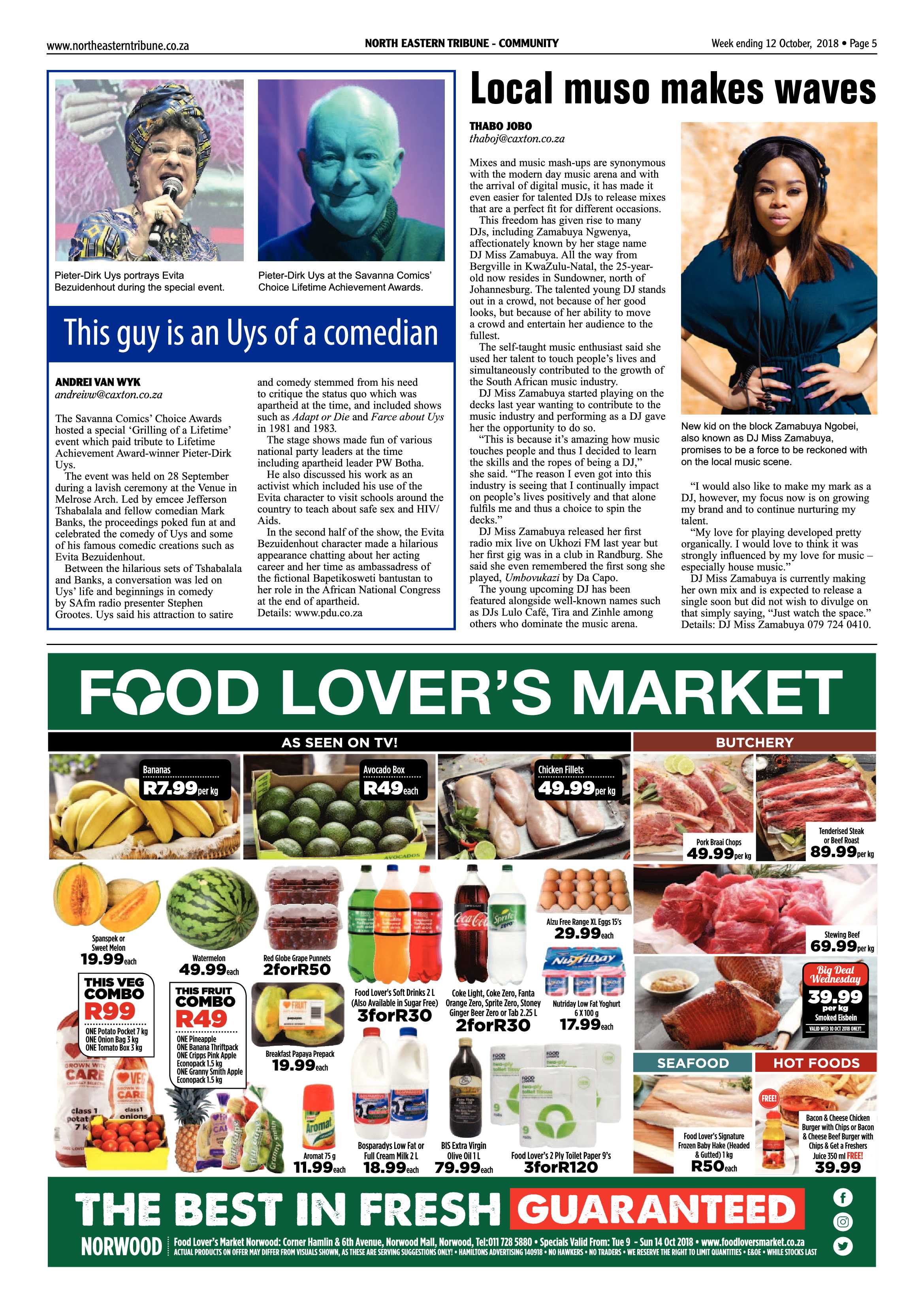 North Eastern Tribune 12 October, 2018 page 5