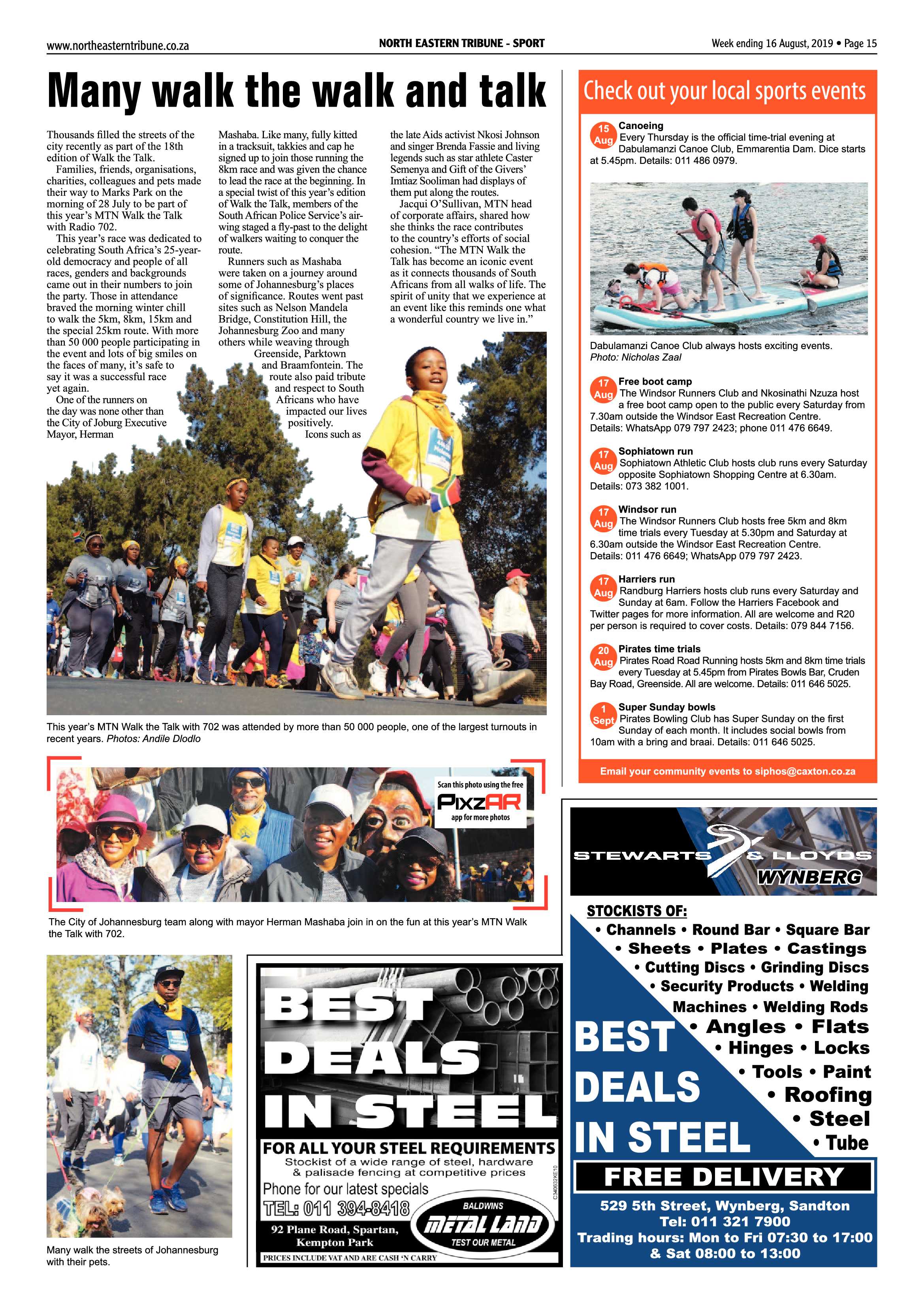 North Eastern Tribune 13 August, 2019 page 15