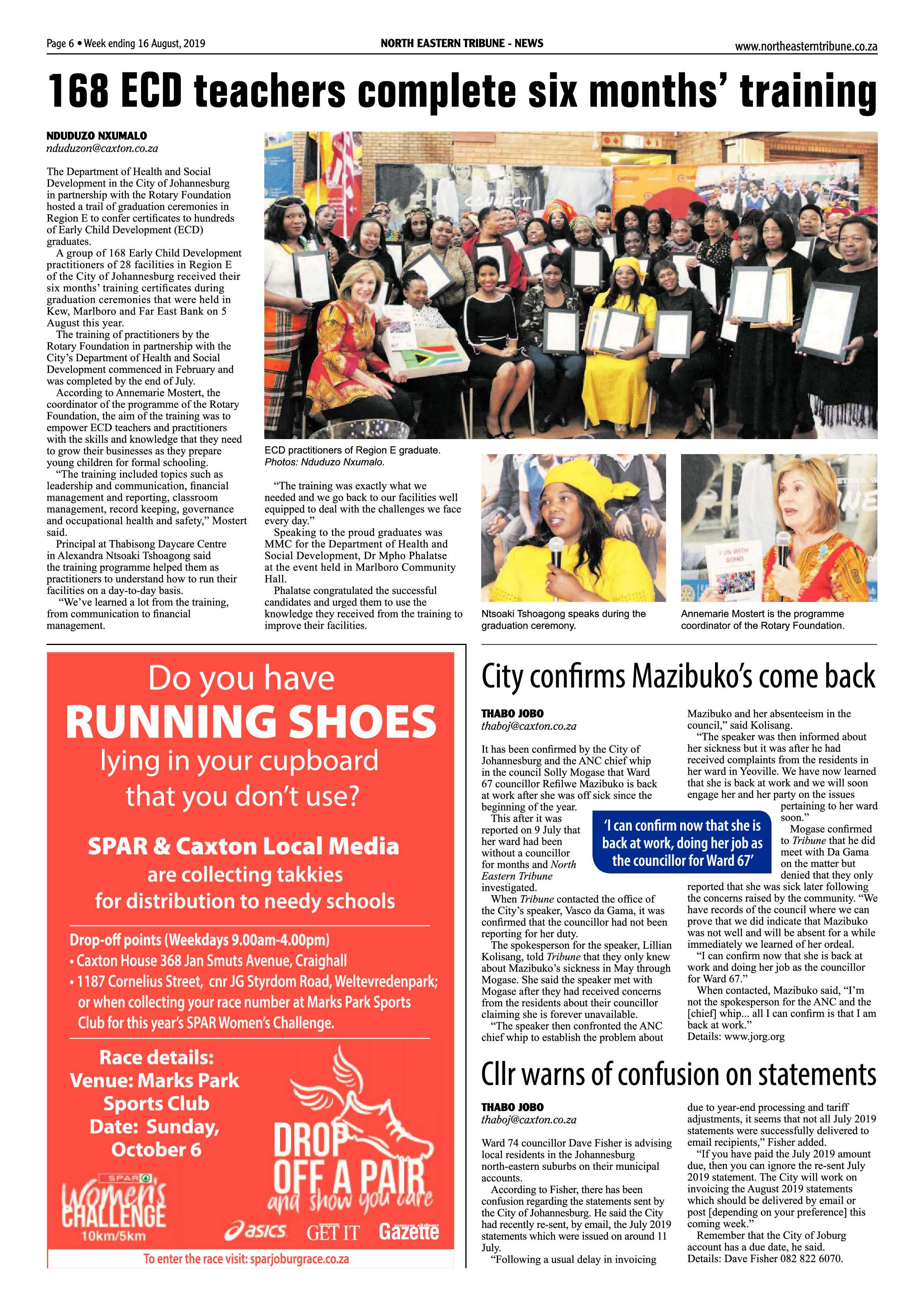 North Eastern Tribune 13 August, 2019 page 6
