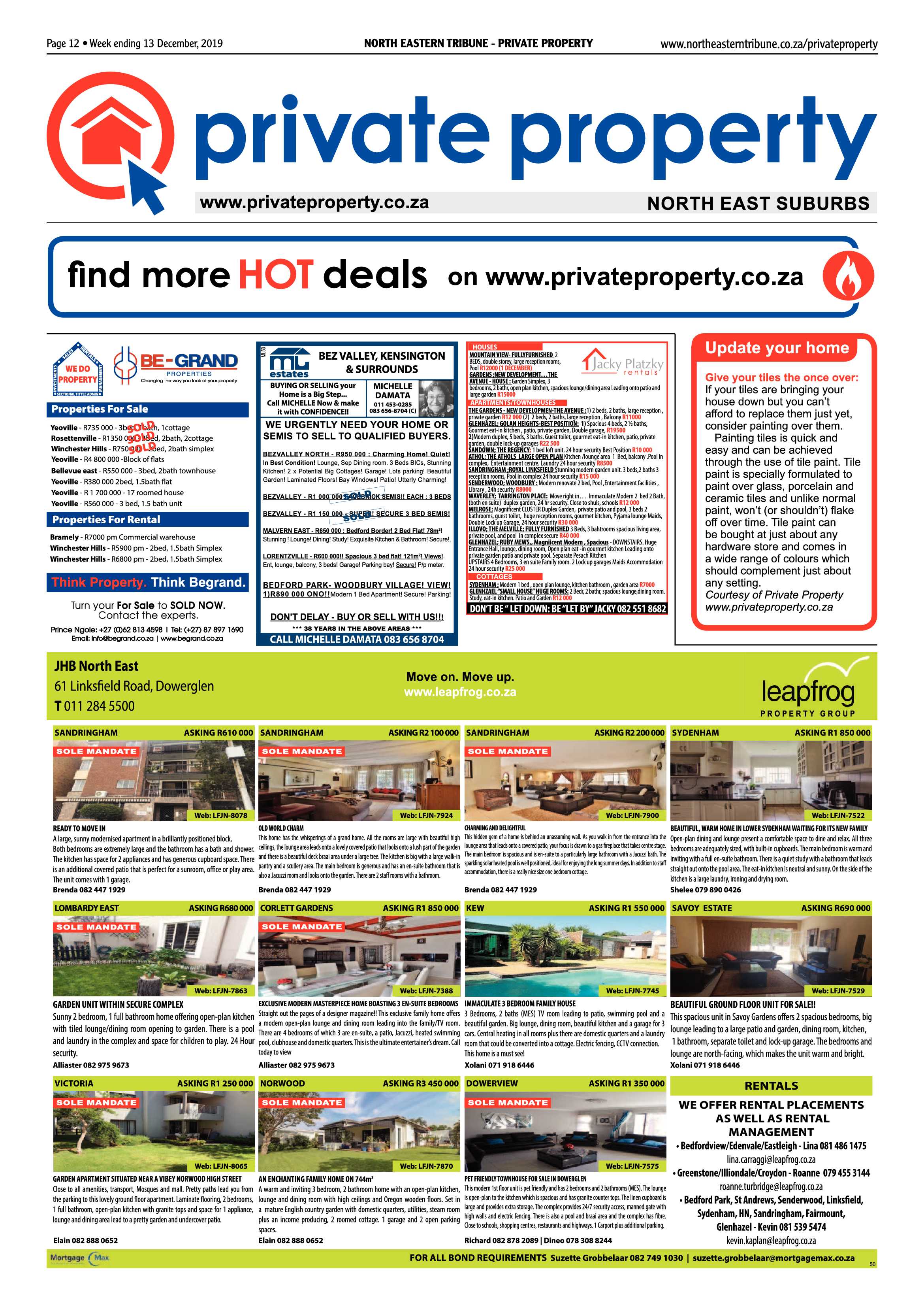 North Eastern Tribune 09 December 2019 page 12