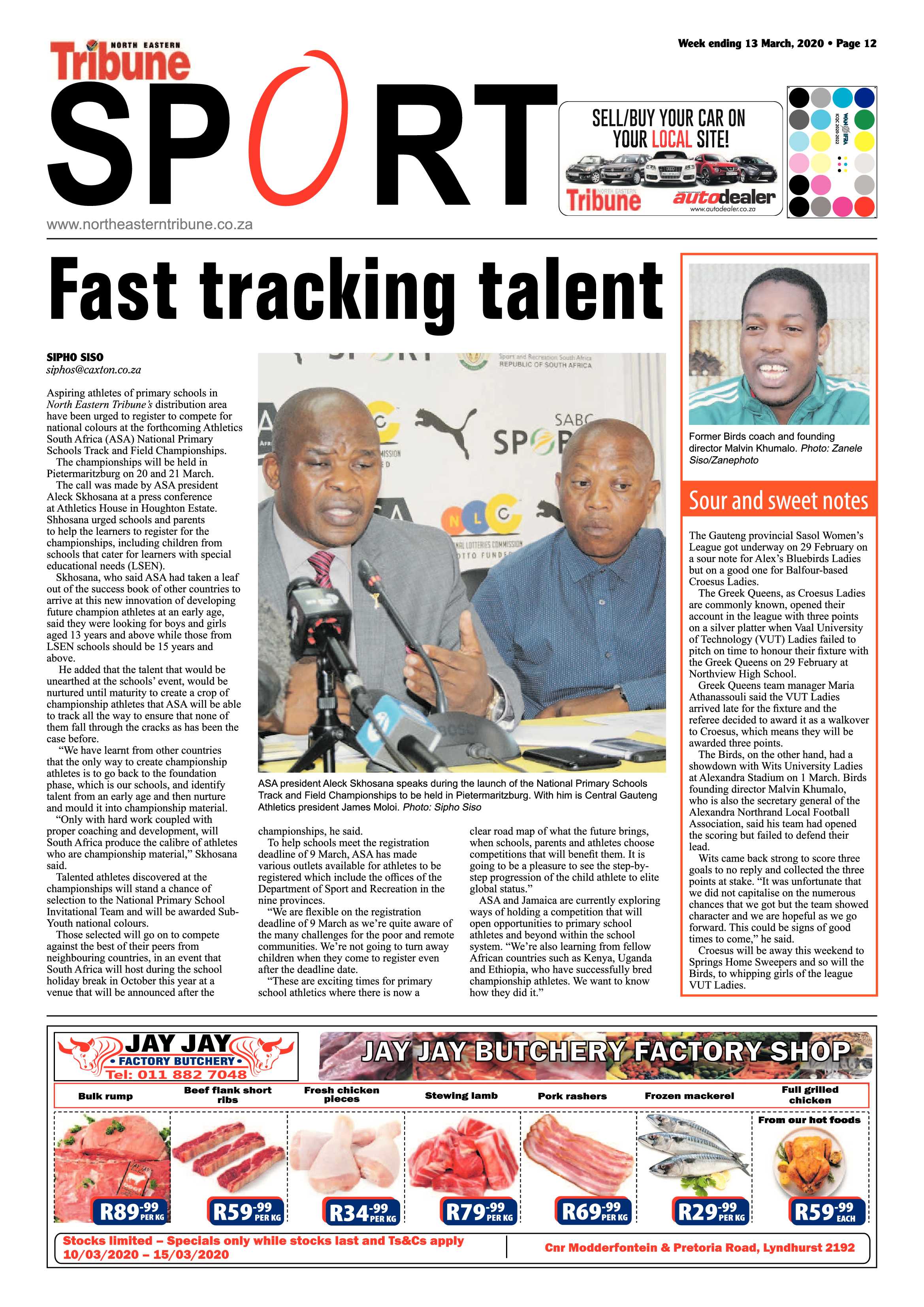 North Eastern Tribune 13 March 2020 page 12