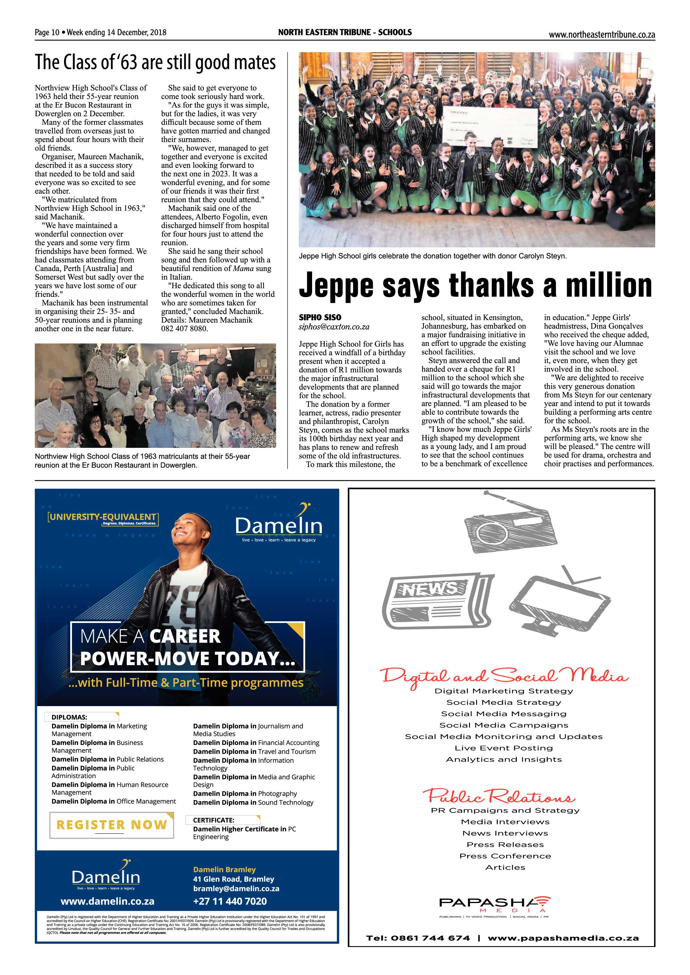 North Eastern Tribune 14 December, 2018 page 10