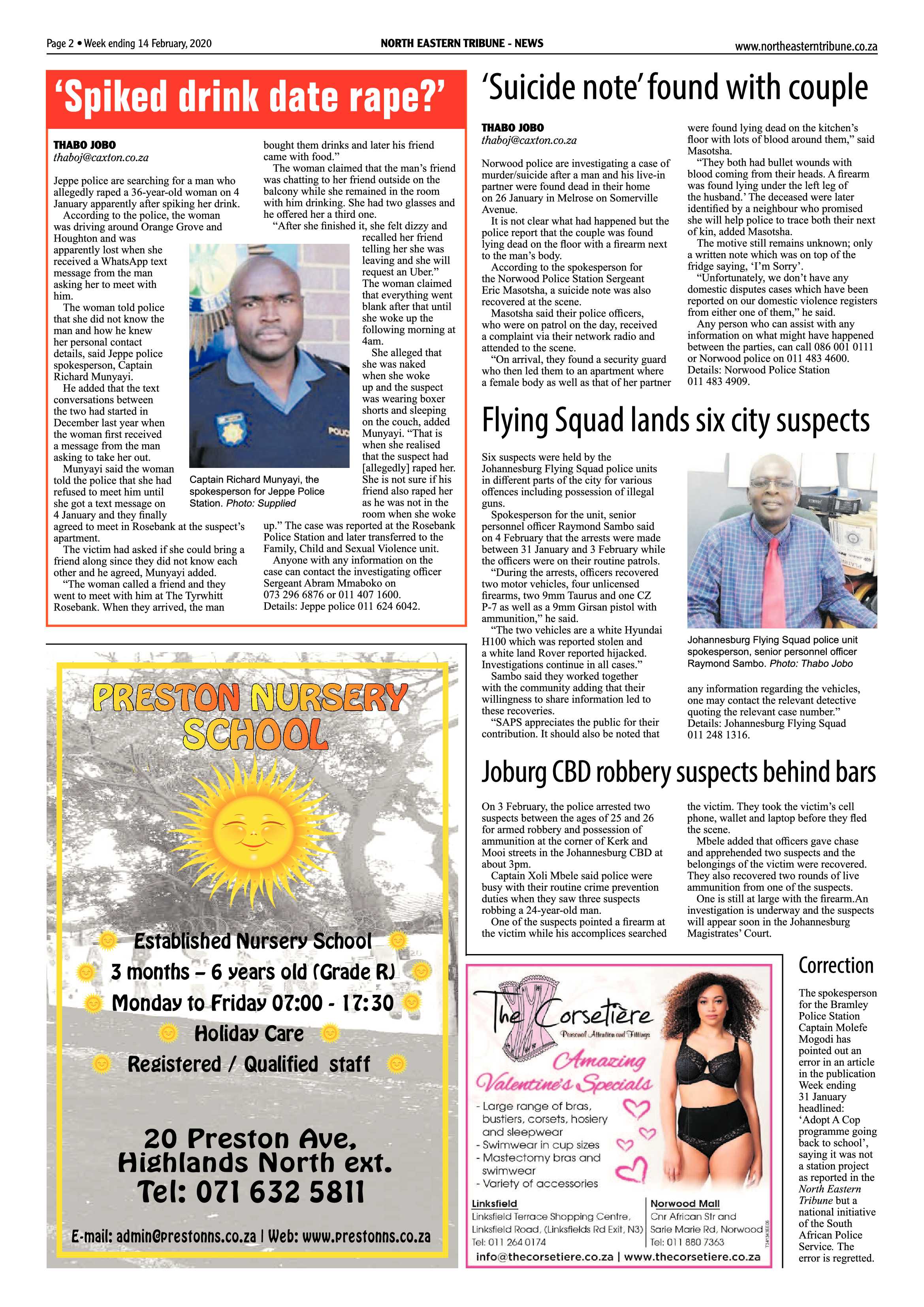 North Eastern Tribune 14 February 2020 page 2
